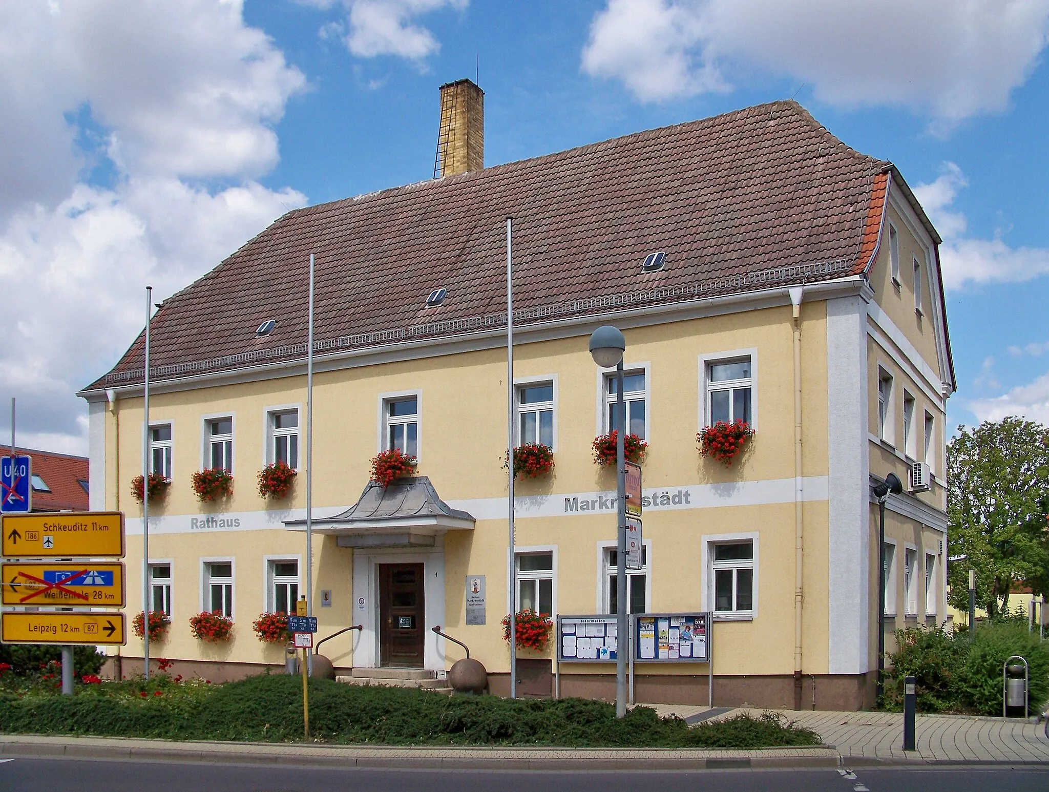 Photo showing: Rathaus von Markranstädt bei Leipzig