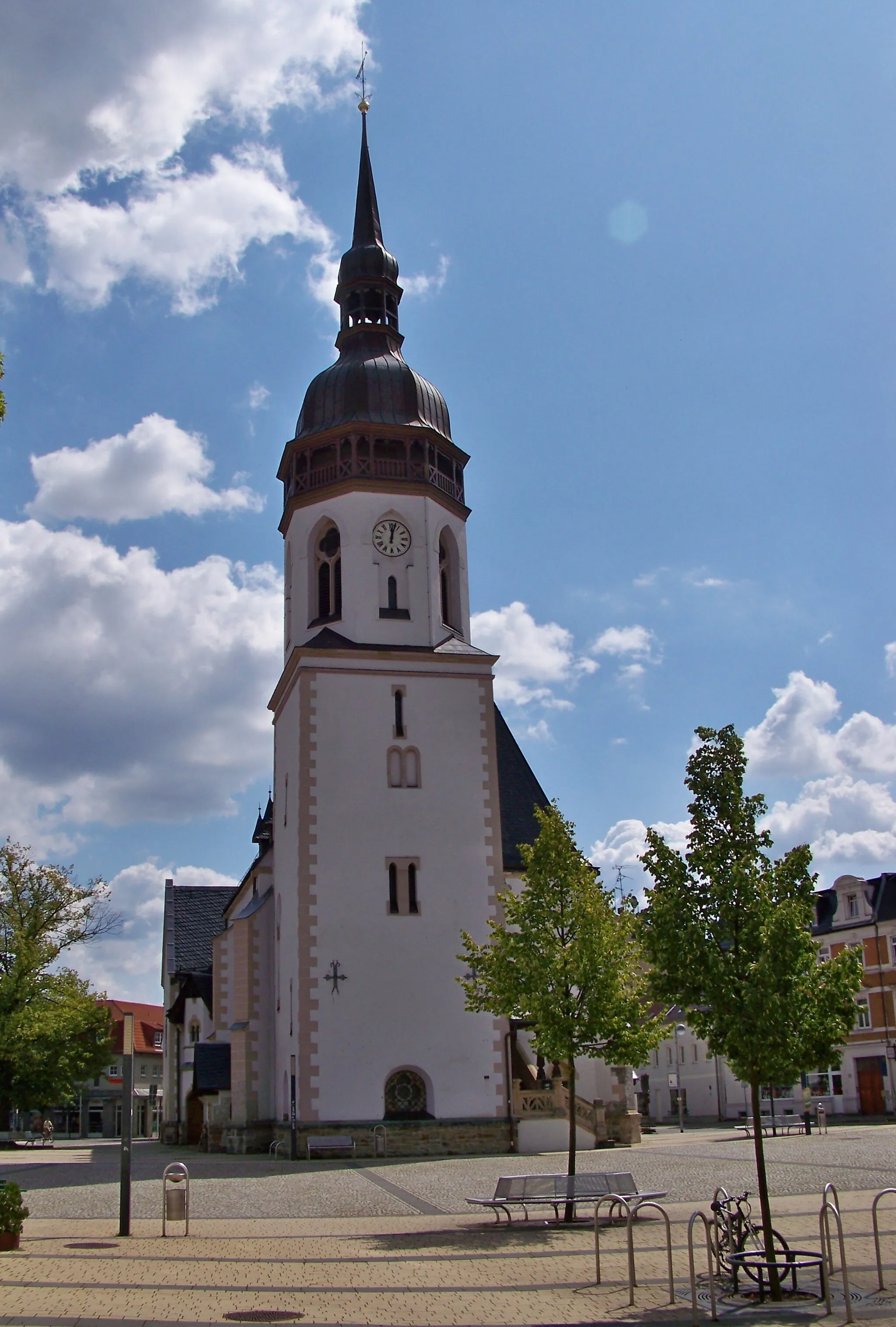 Photo showing: Kirche am Marktplatz in Markranstädt bei Leipzig