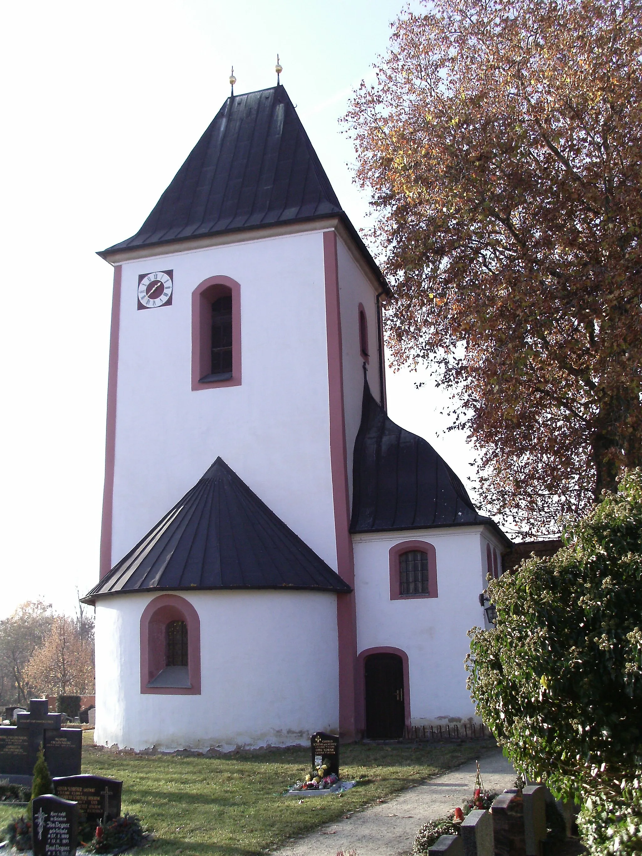 Photo showing: Luther Church in Grosspösna (Leipzig district, Saxony), view from the north-east