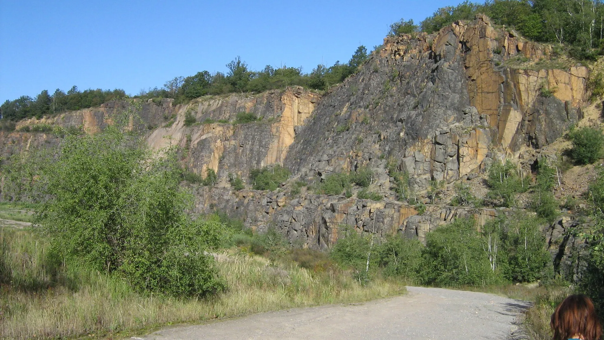 Photo showing: The quarry Holzberg in the mountains Hohburger Bergen