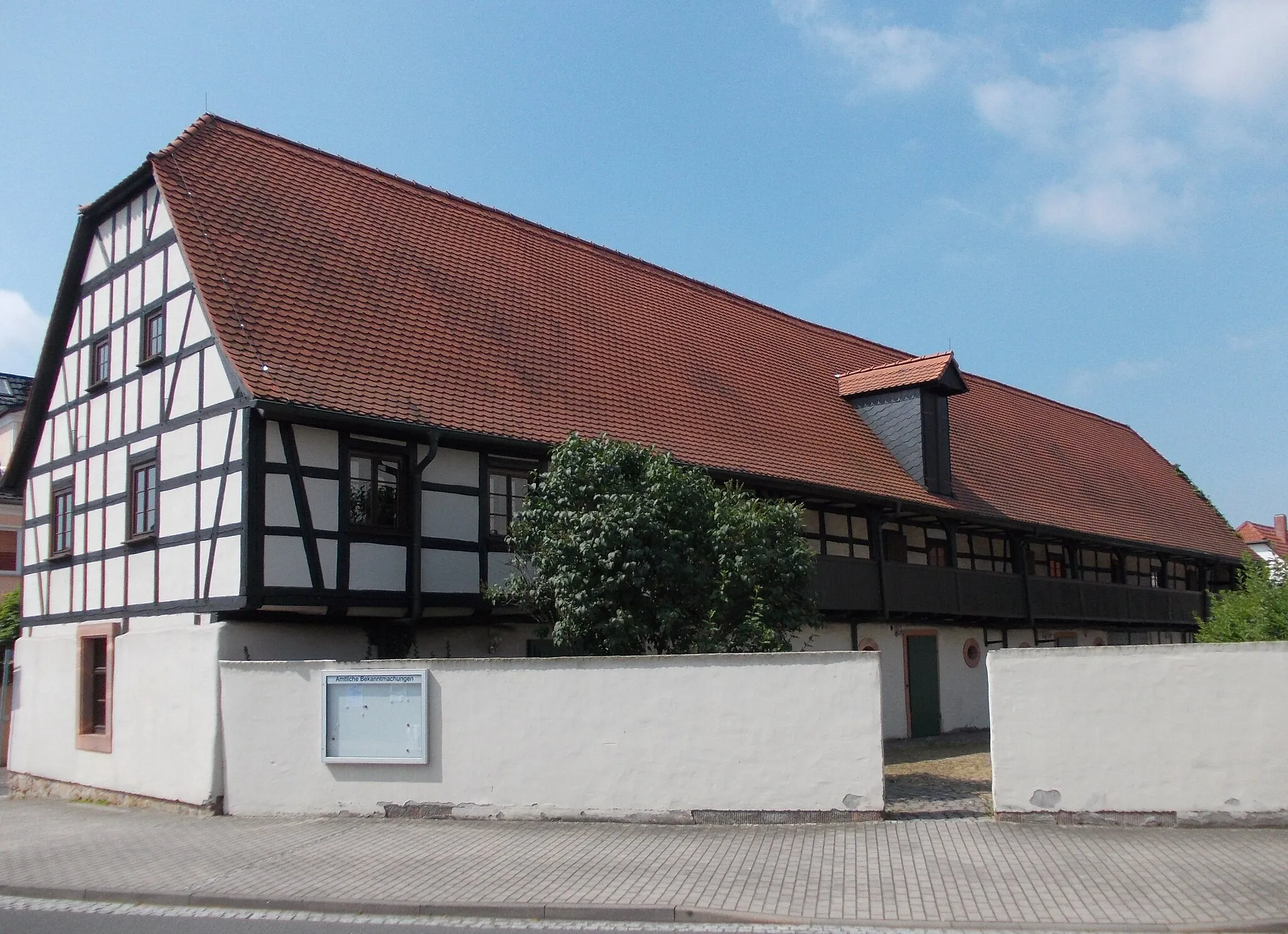 Photo showing: Old postal estate in Lobstädt (Neukieritzsch, Leipzig district, Saxony)