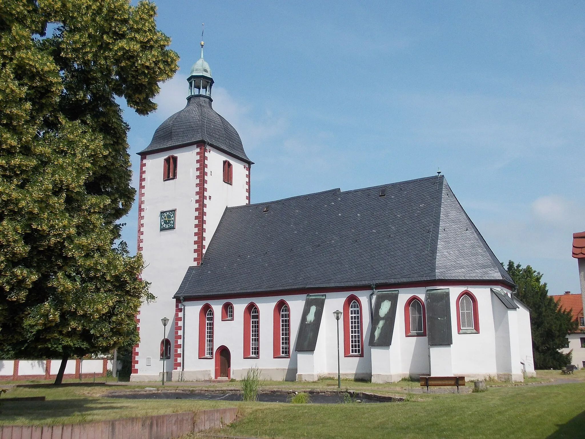 Photo showing: Lobstädt church (Neukieritzsch, Leipzig district, Saxony)