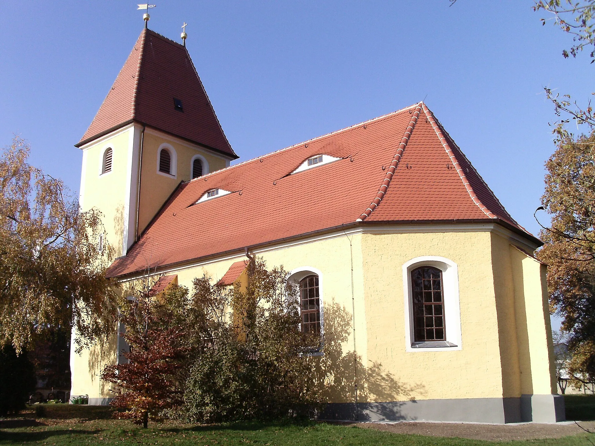 Photo showing: Frankenheim church (Markranstädt, Leipzig district, Saxony)