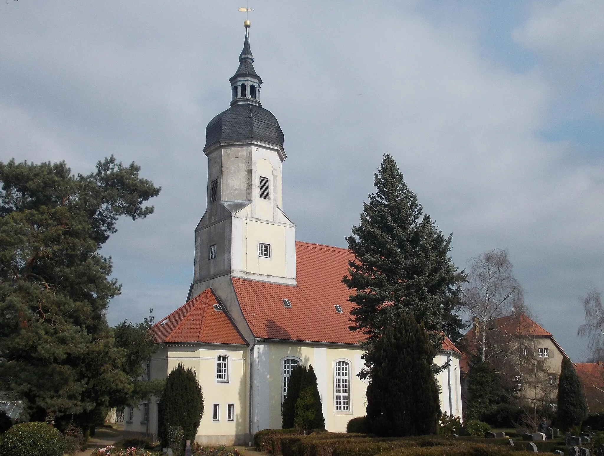 Photo showing: St. Catherine's Church in Naundorf near Oschatz (Nordsachsen district, Saxony)
