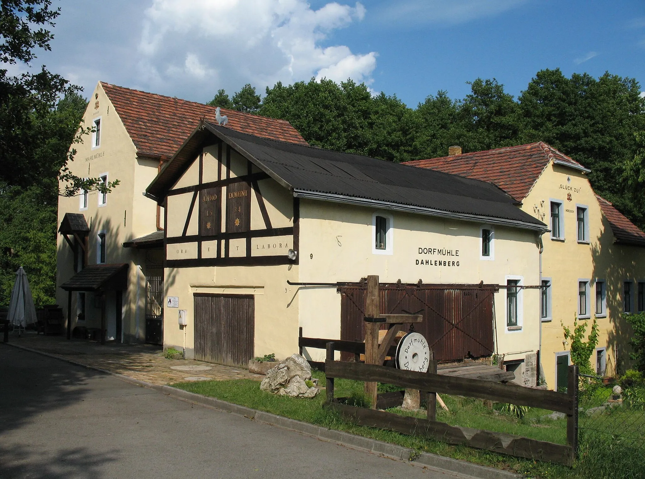 Photo showing: Mill in Trossin-Dahlenberg in Saxony, Germany