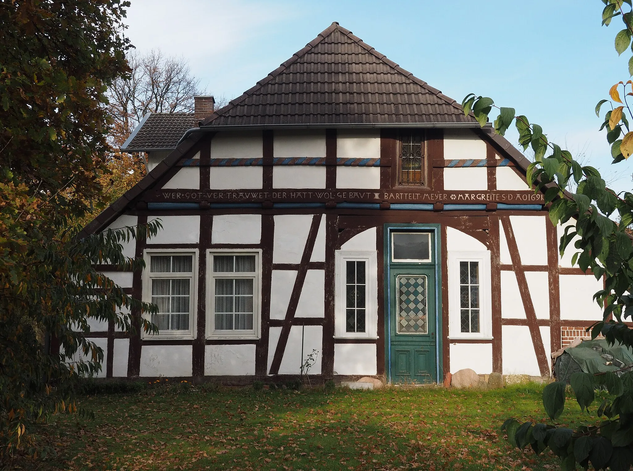 Photo showing: Fachwerkhaus von 1691 in Eicklingen, Samtgemeinde Flotwedel