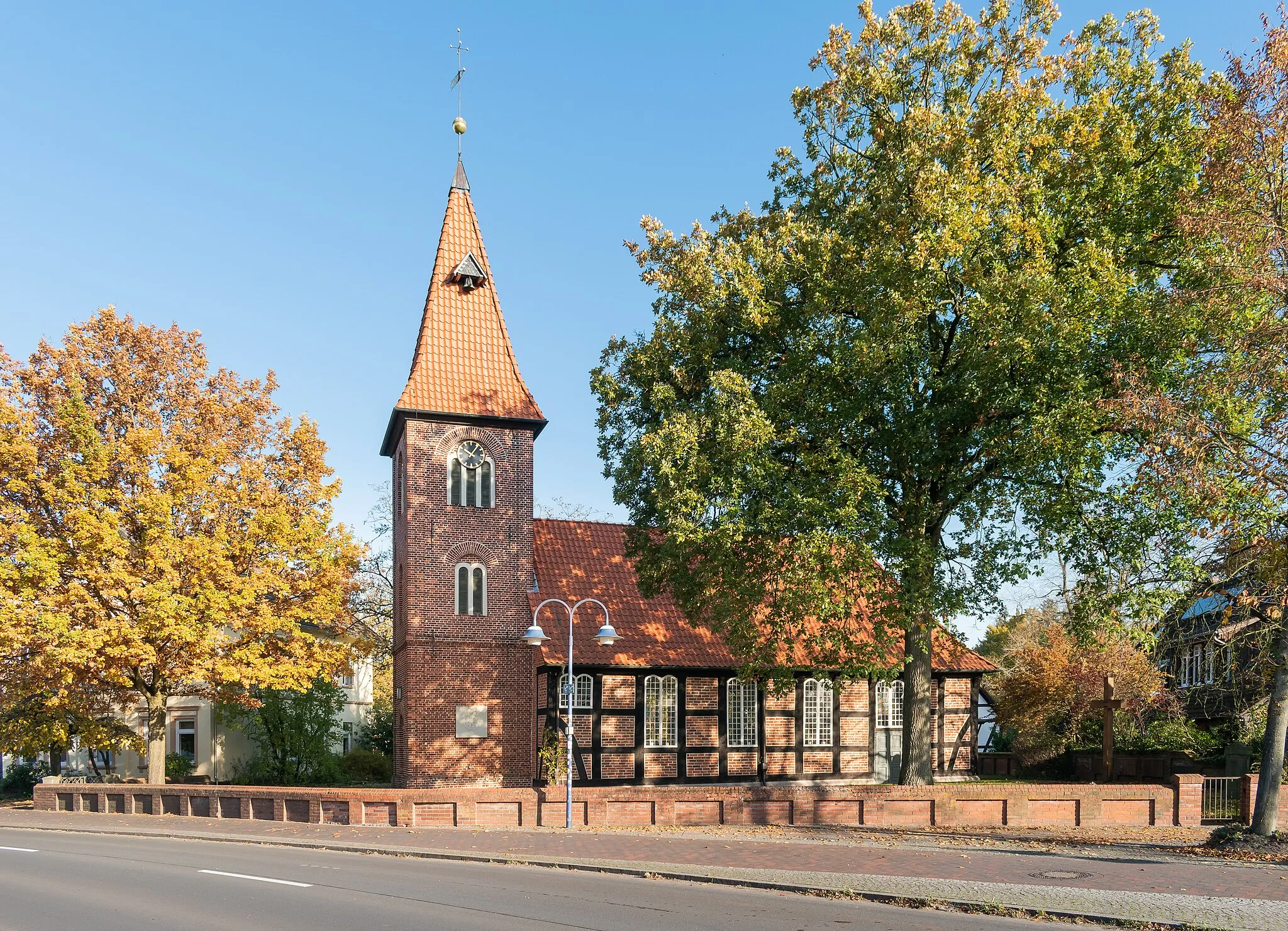 Photo showing: Saint Christopher church in Ottersberg, Lower Saxony, Germany
