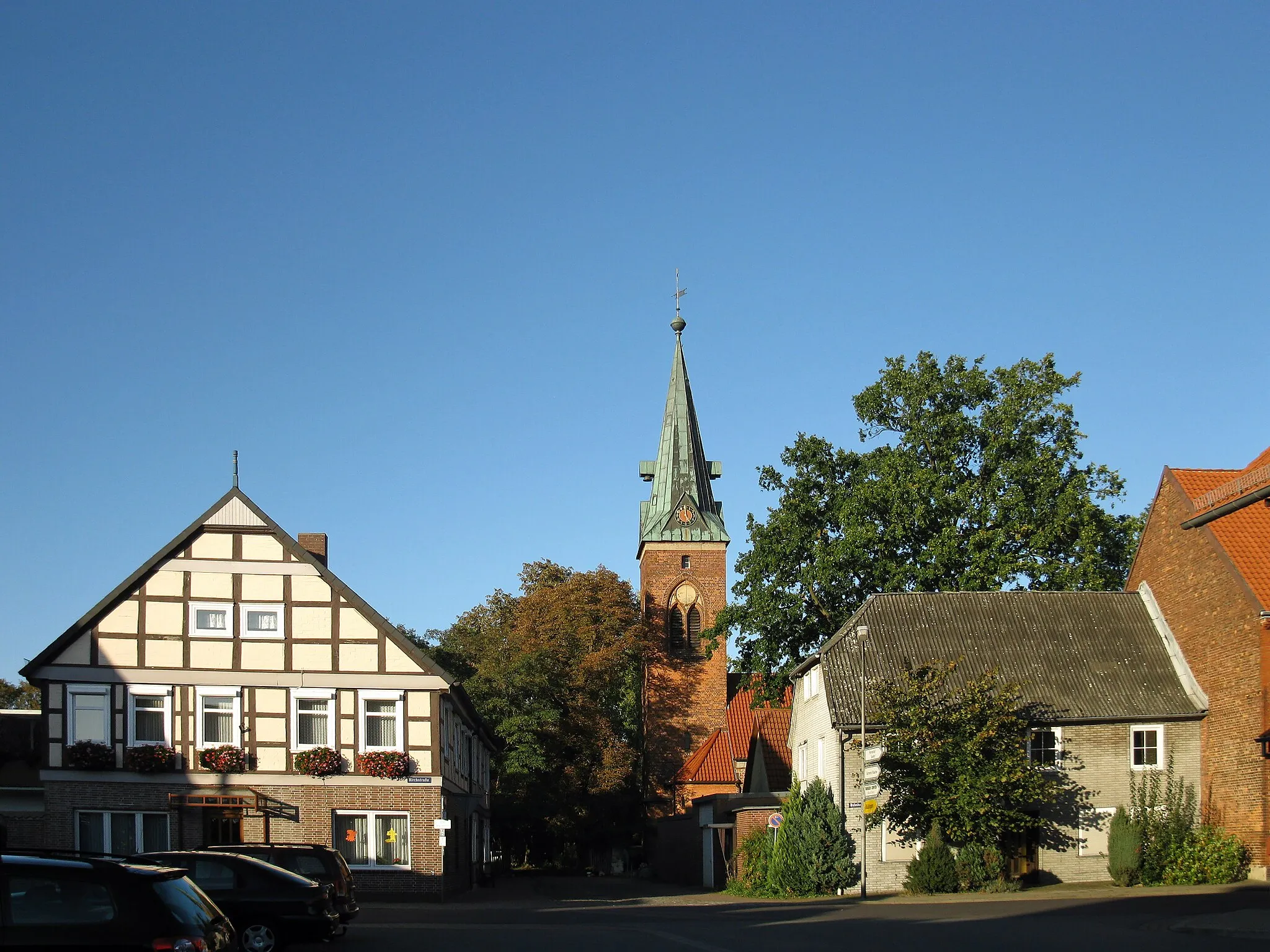 Photo showing: Market Place, Wustrow, Luechow, Germany