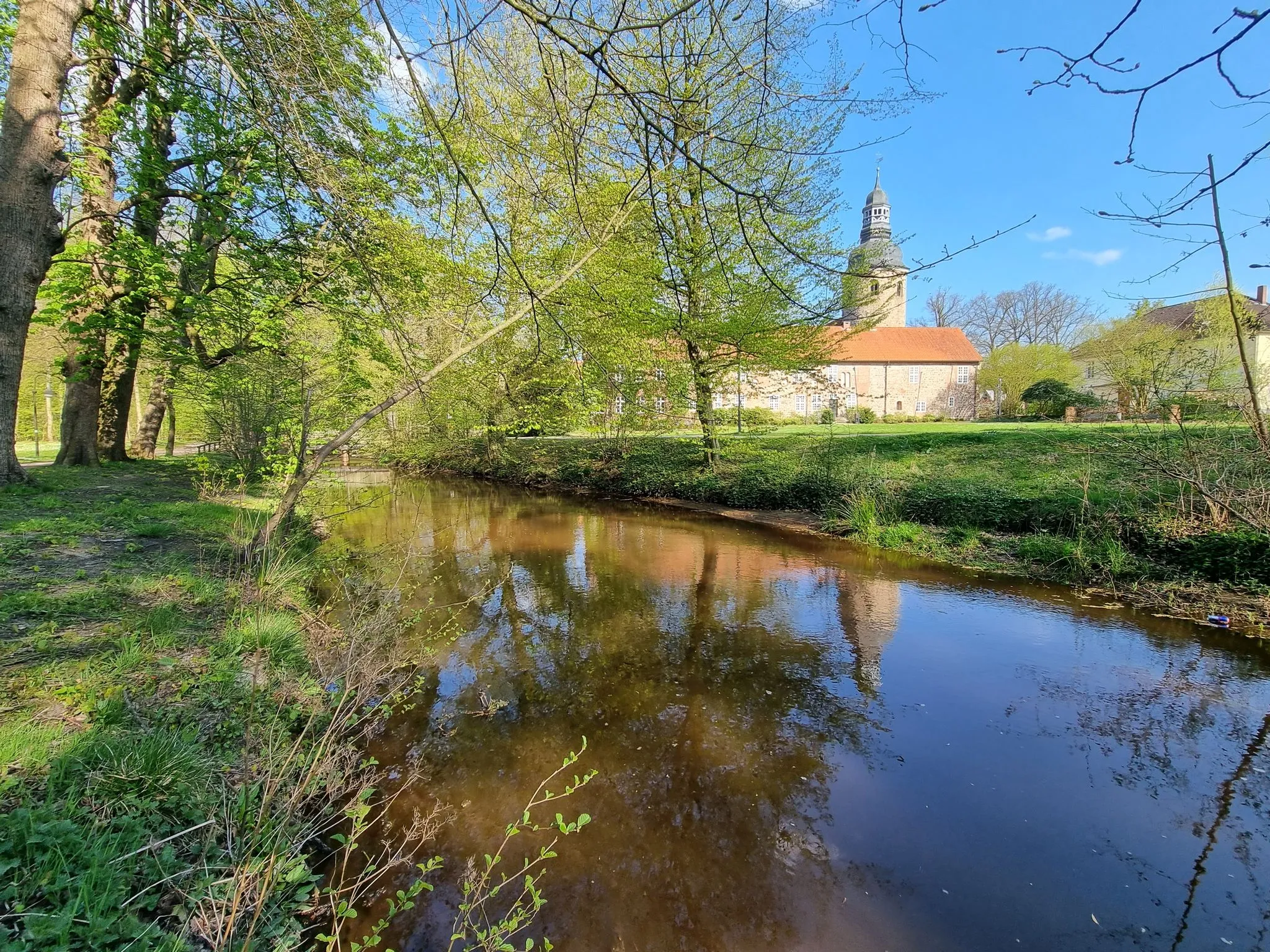 Photo showing: Mehde-Aue in Zeven by the Zeven convent museum