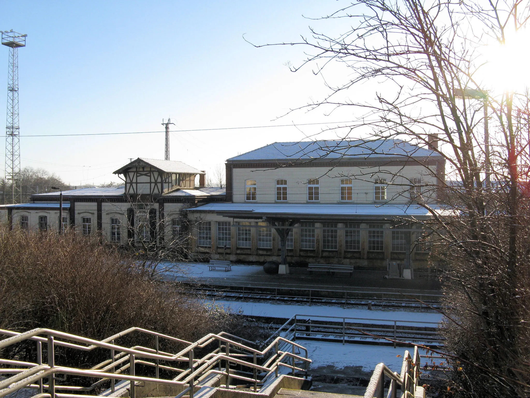 Photo showing: Train station in Bad Kleinen, Mecklenburg-Vorpommern, Germany
