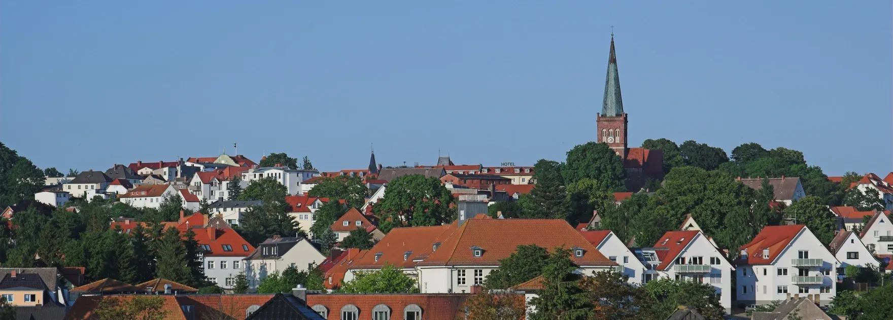Photo showing: Bergen auf Rügen - panorama from west