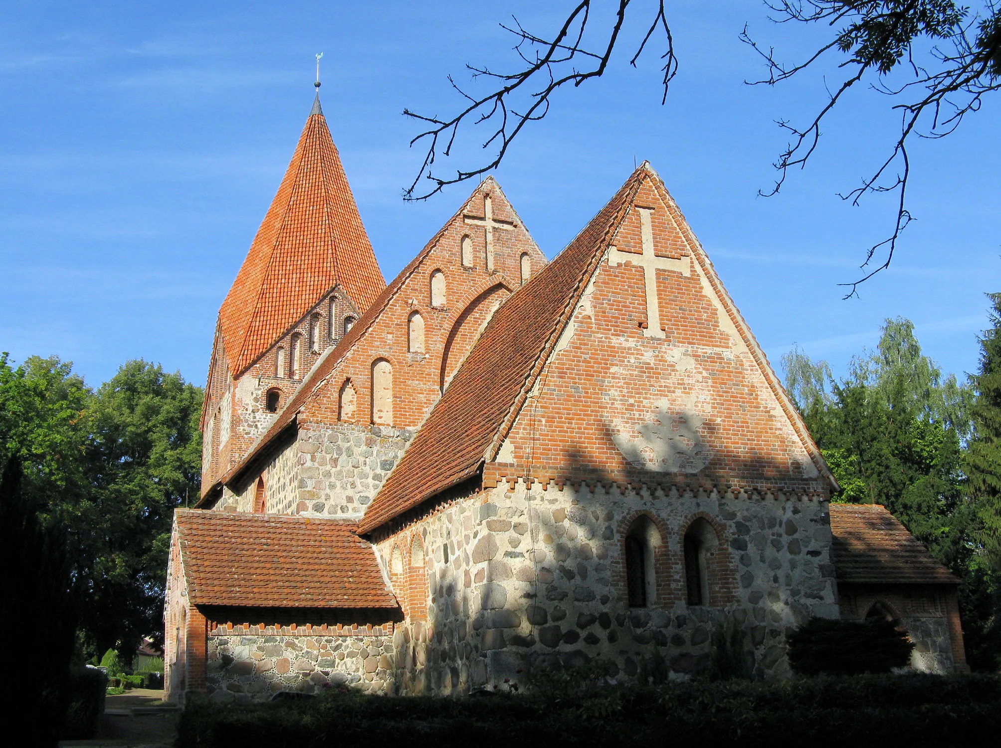 Photo showing: Church in Bernitt, disctrict Güstrow, Mecklenburg-Vorpommern, Germany