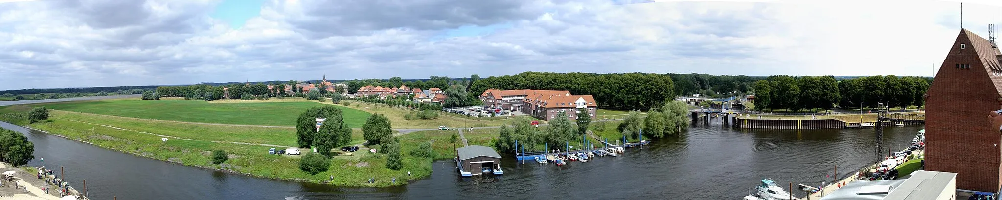 Photo showing: Panorama Dömitz in Mecklenburg-Vorpommern