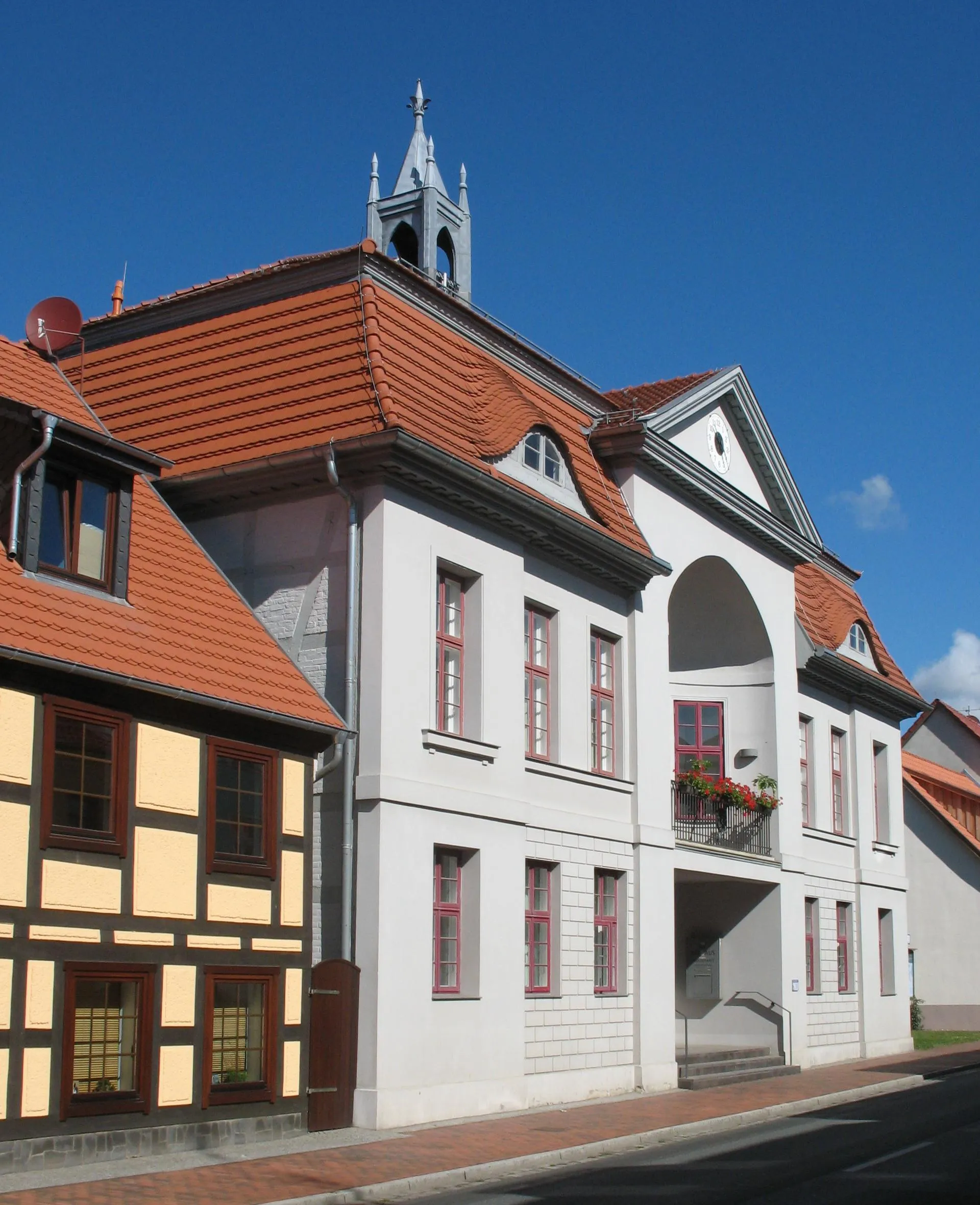 Photo showing: Town hall in Goldberg in Mecklenburg-Western Pomerania, Germany
