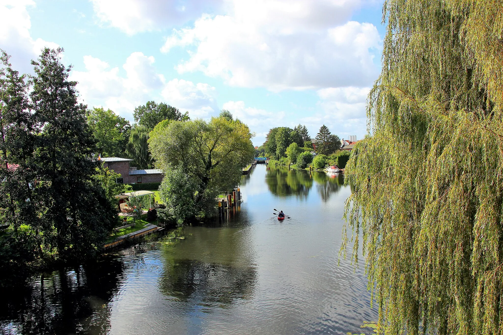 Photo showing: The river Elde in Lübz.