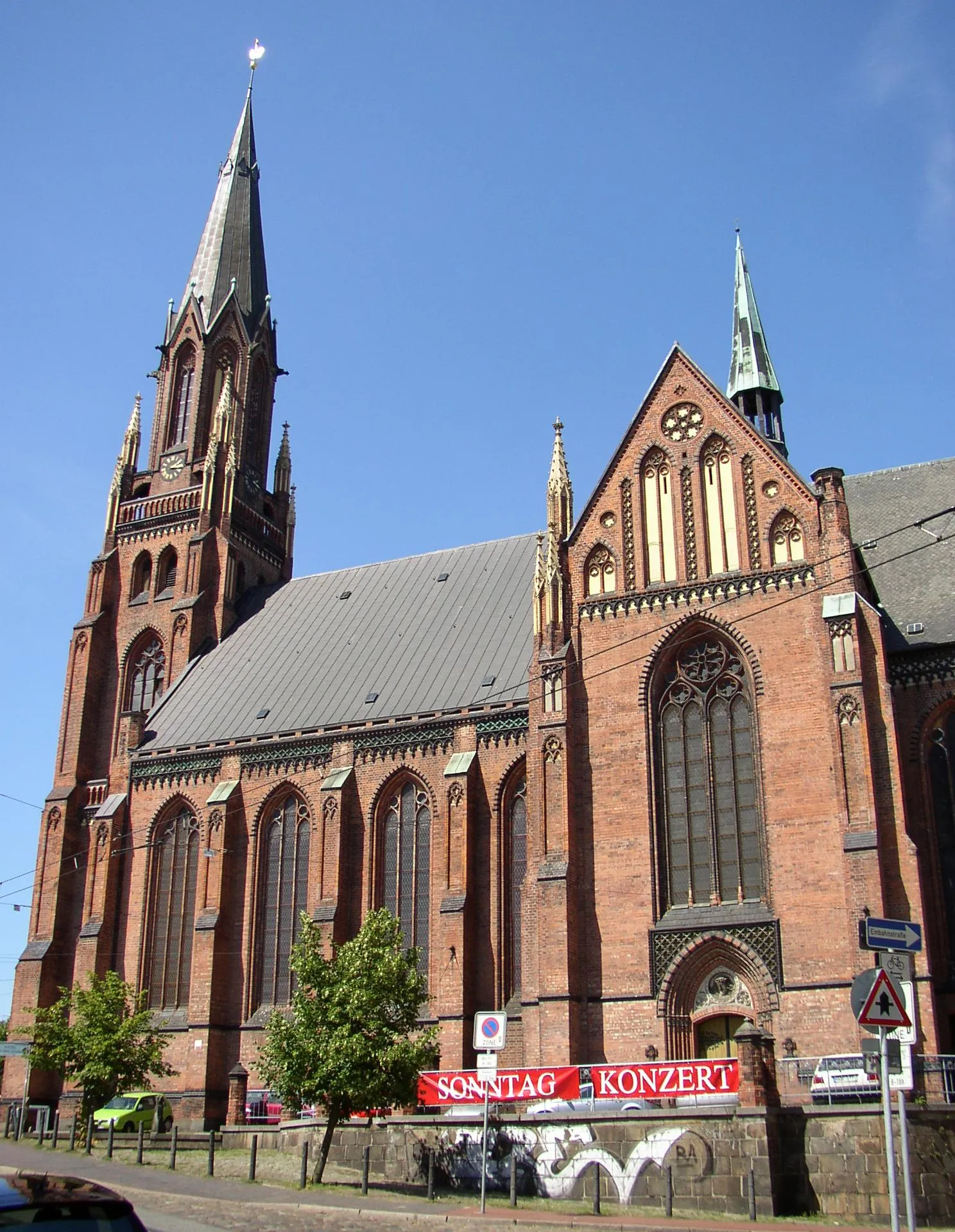Photo showing: St. Paul's church in Schwerin in Mecklenburg-Western Pomerania, Germany