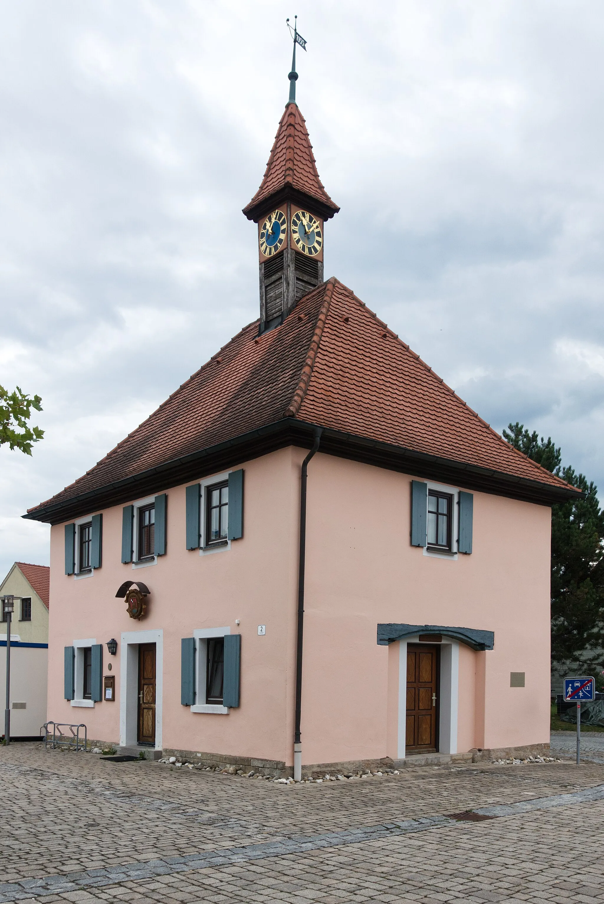 Photo showing: Rathaus Dombühl, Am Mart 2, Dombühl, Landkreis Ansbach, Bayern.