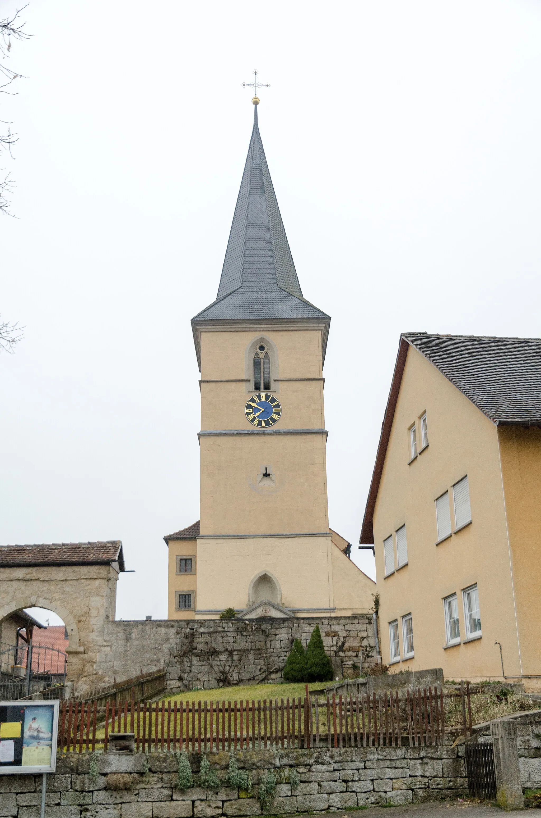 Photo showing: Gebsattel, Katholische Pfarrkirche St. Laurentius