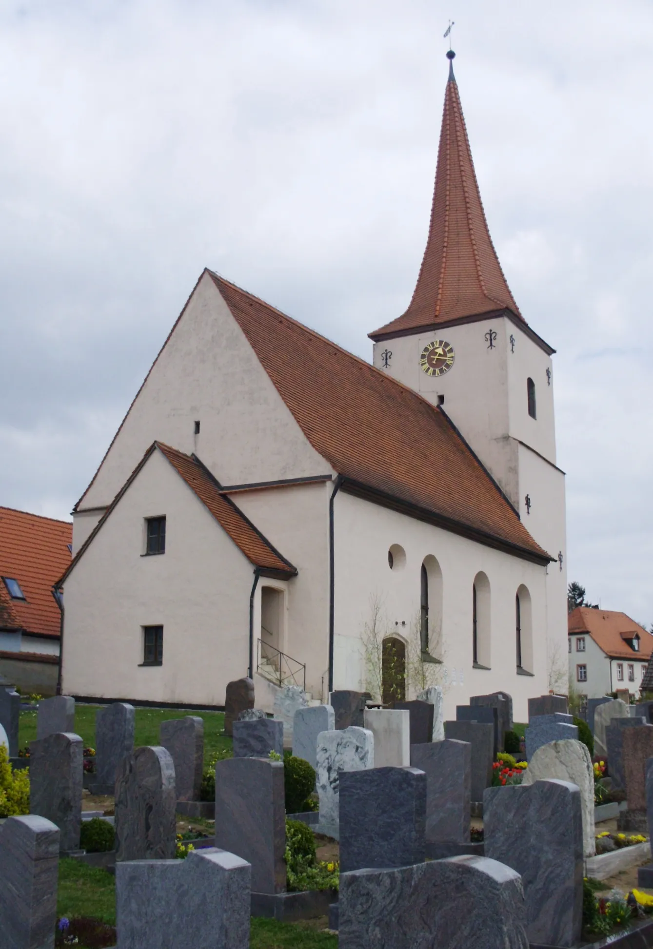Photo showing: Evang.-luth. Pfarrkirche St. Martin in Gräfensteinberg, Ortsteil von Haundorf im mittelfränkischen Landkreis Weißenburg-Gunzenhausen