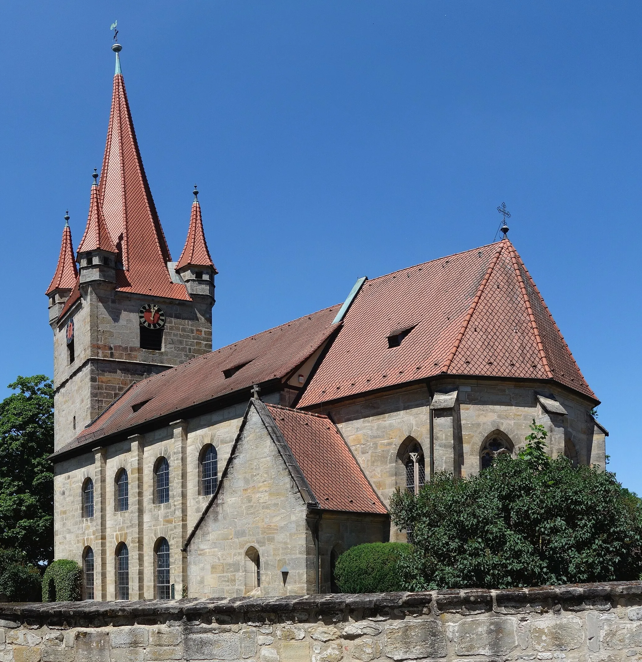 Photo showing: The church St. Matthew (Sankt Mätthäus) in Heroldsberg, a town in northen Bavaria