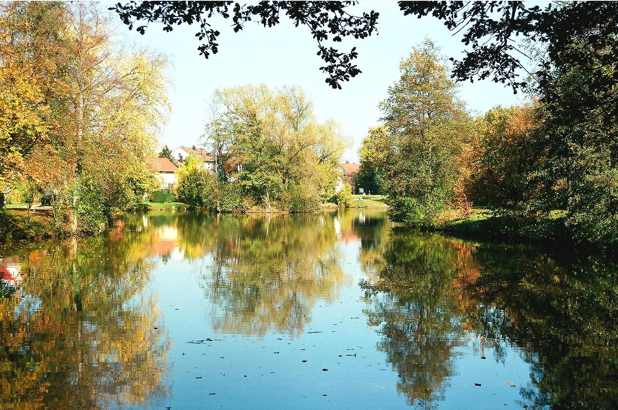 Photo showing: Hilpoltstein, the pond "Stadtweiher"