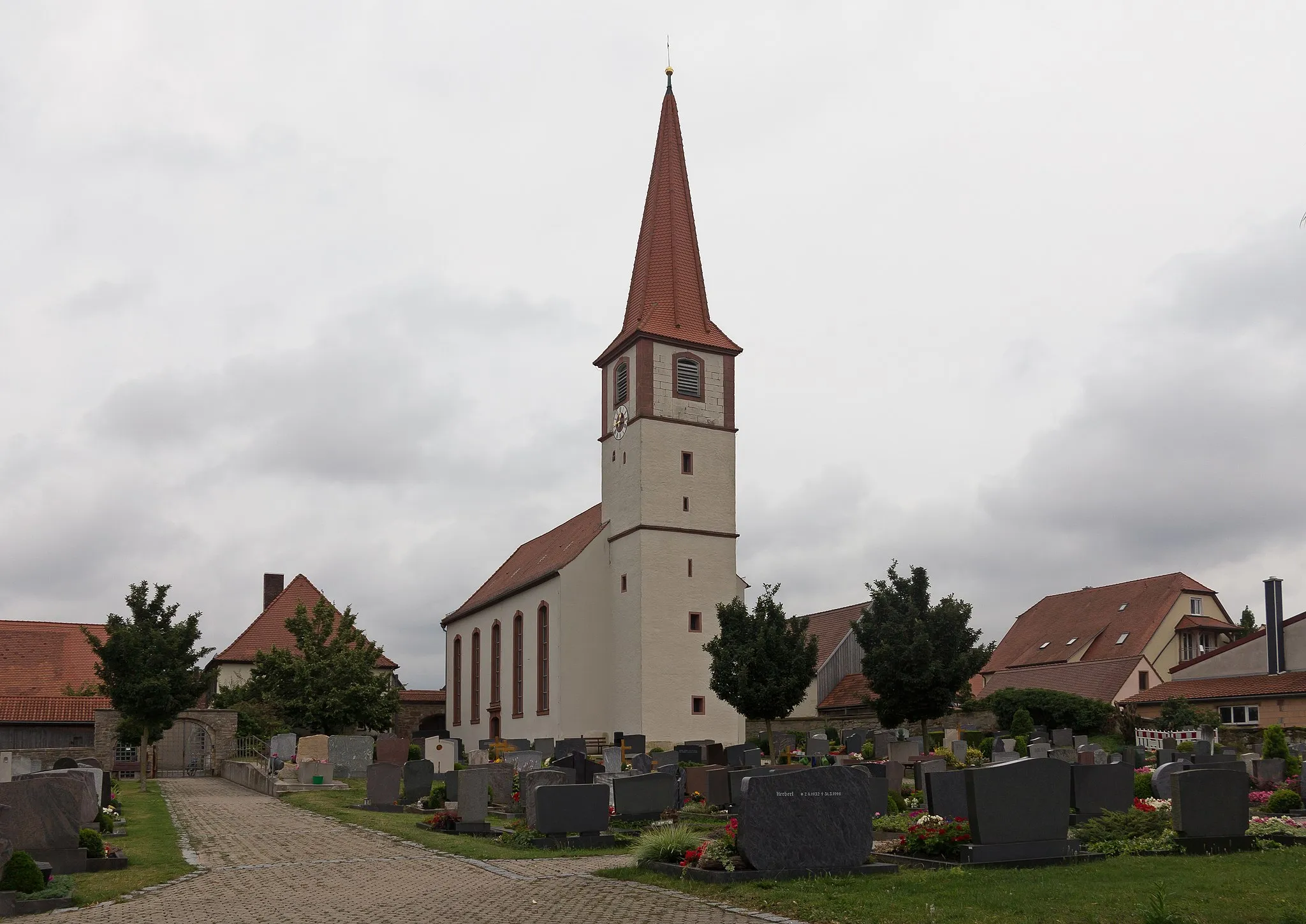 Photo showing: Marktbergel, church: die evangelisch-lutherische Pfarrkirche Sankt Veit