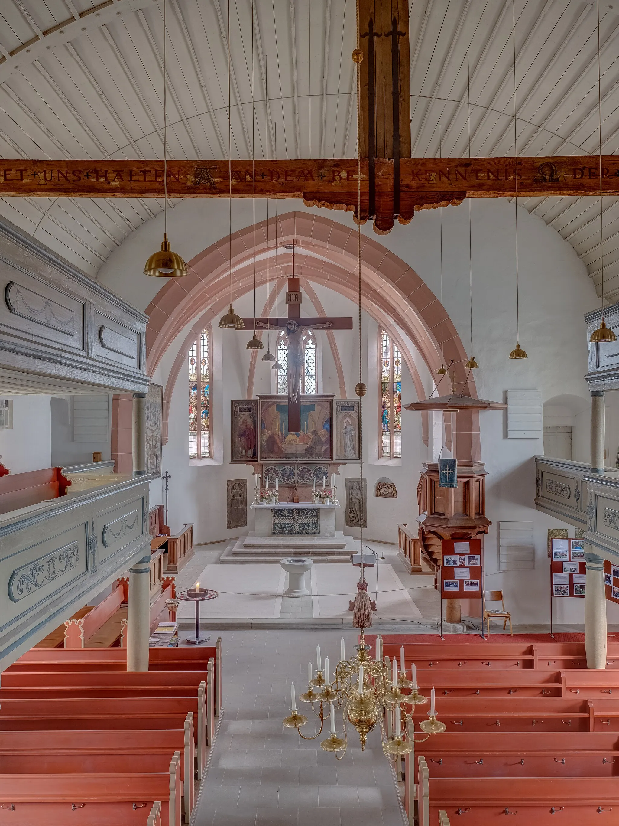 Photo showing: Evangelical Lutheran parish church in Mühlhausen (Mittelfranken)