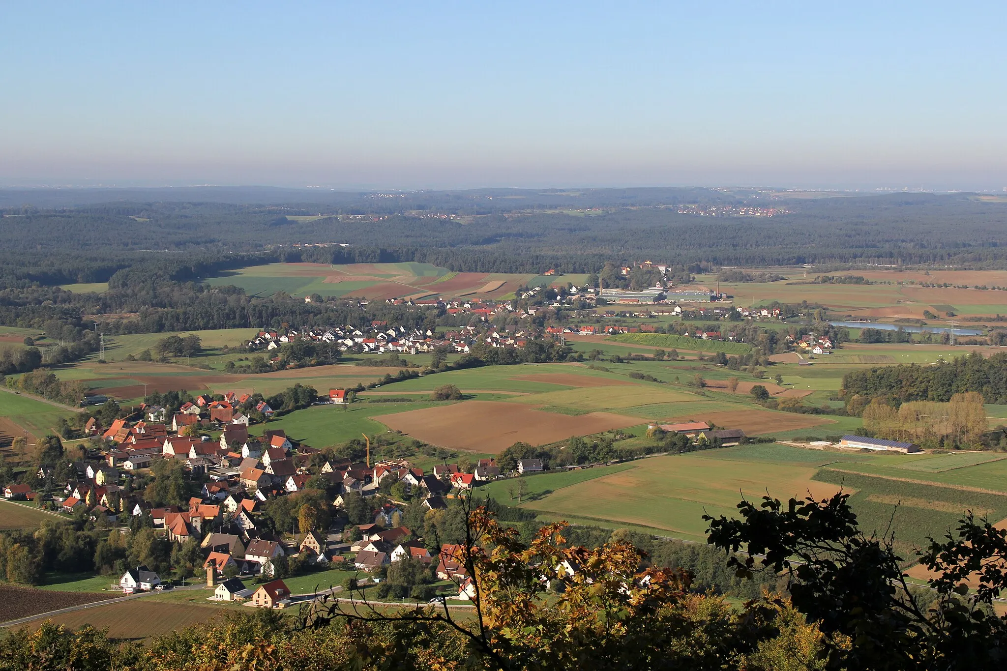 Photo showing: Blick vom Glatzenstein nach Westen