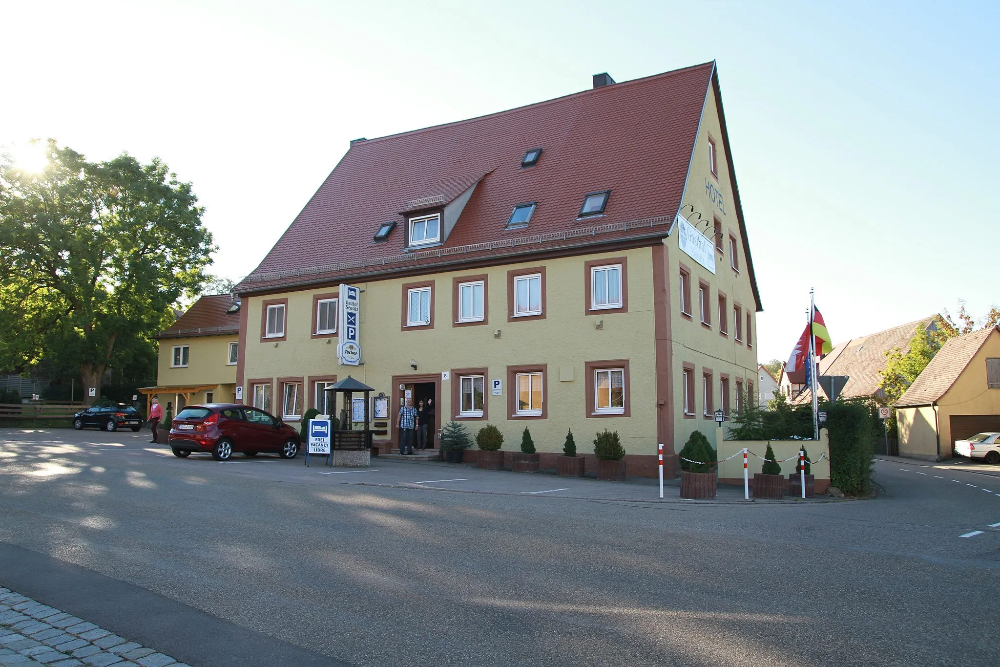 Photo showing: Der Gasthof Neusitz in der Ortseinfahrt Neusitz.