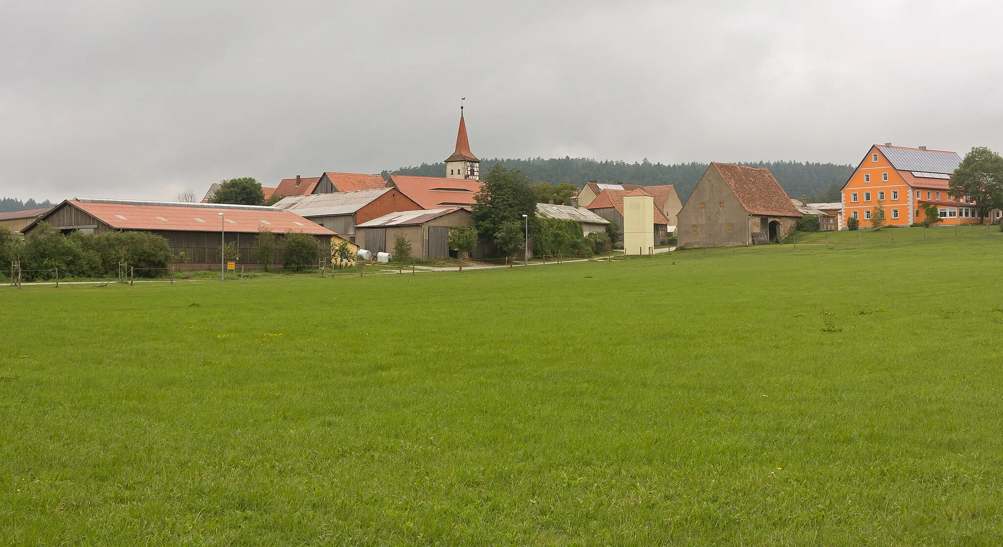 Photo showing: Berglein, view to the village