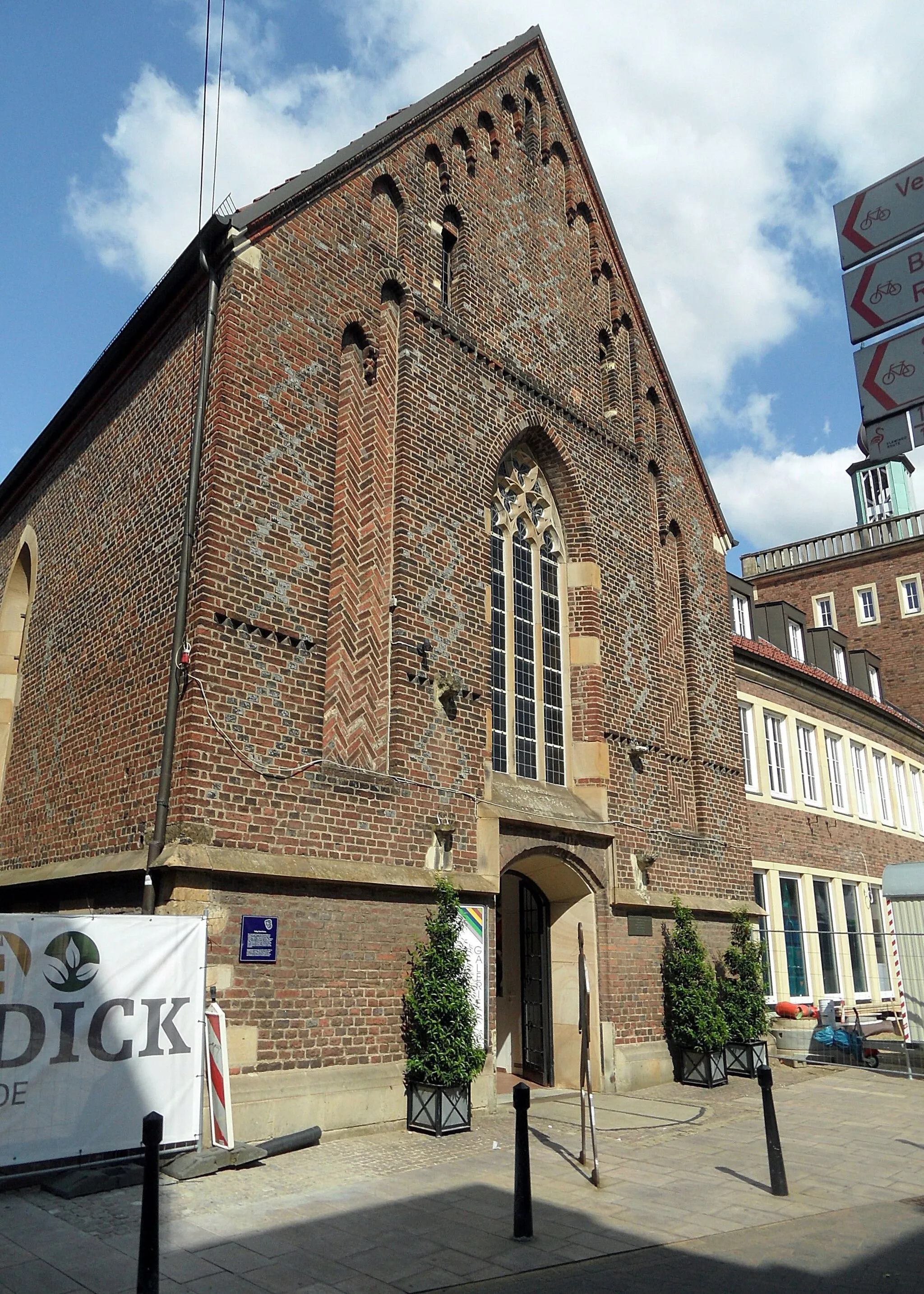 Photo showing: Borken: ehemalige Heiliggeistkapelle, Südfassade zum Markt; September 2018