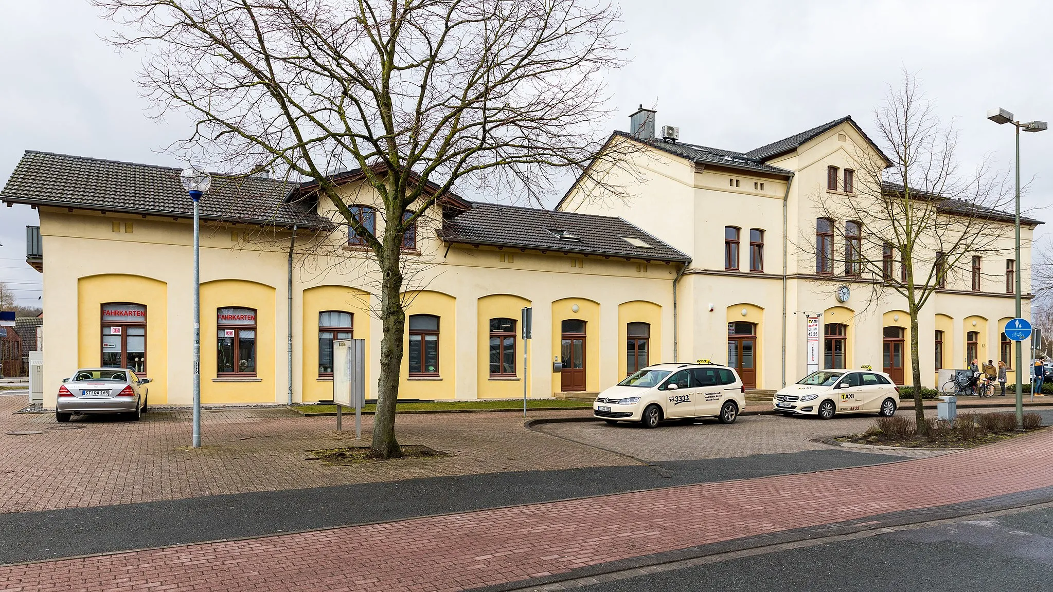 Photo showing: Bahnhof Greven, Straßenansicht