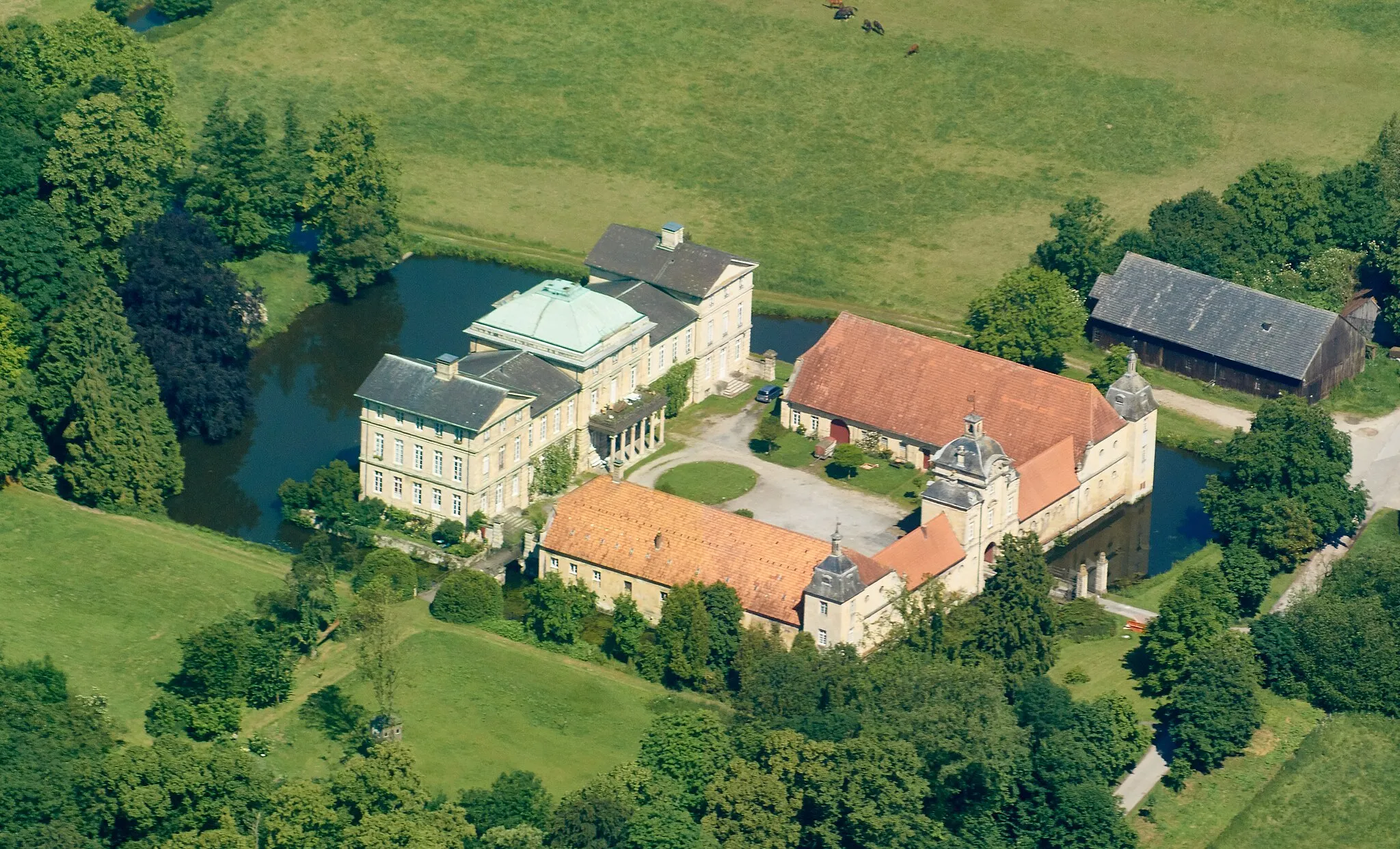 Photo showing: Haus Stapel is a water castle  in Havixbeck, district of Coesfeld, North Rhine-Westphalia, Germany.