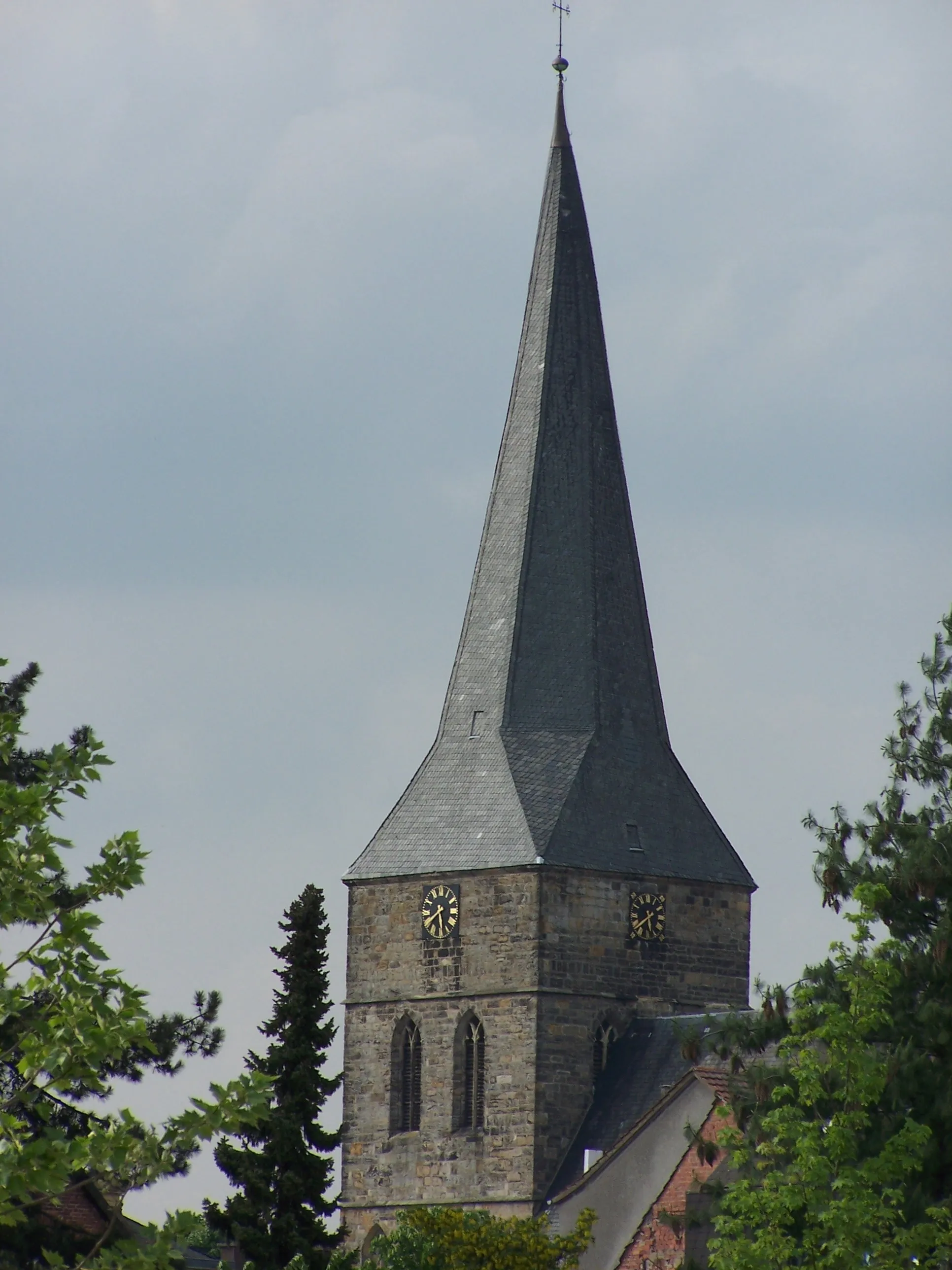 Photo showing: Das Bild zeigt den Turm der evangelischen Stadtkirche Lengerich (Westfalen)