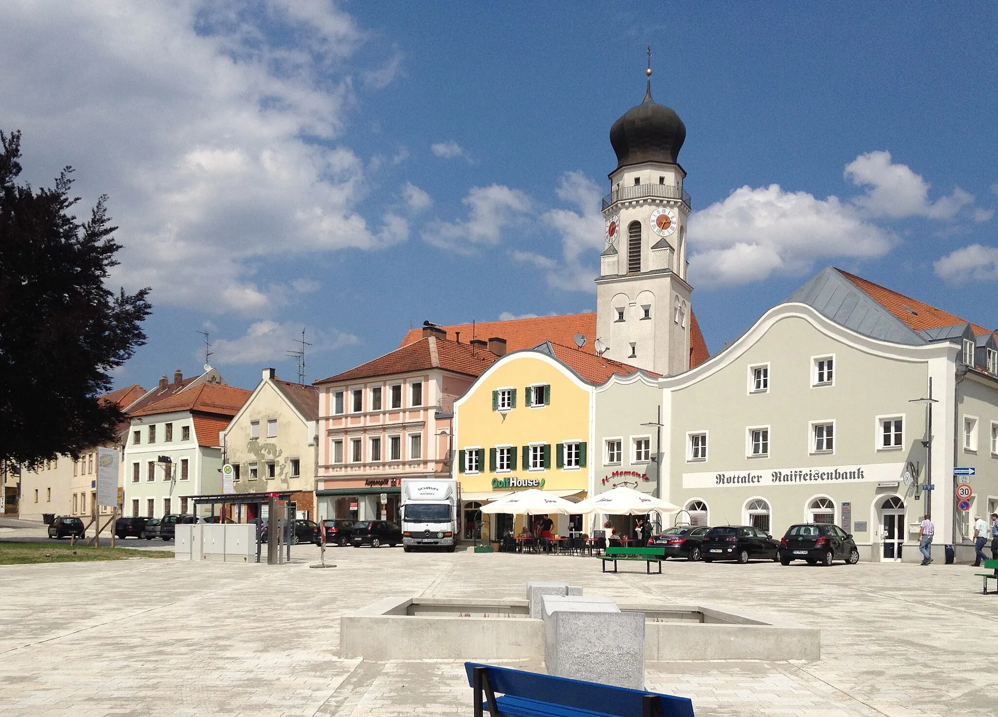 Photo showing: Bad Griesbach, town square