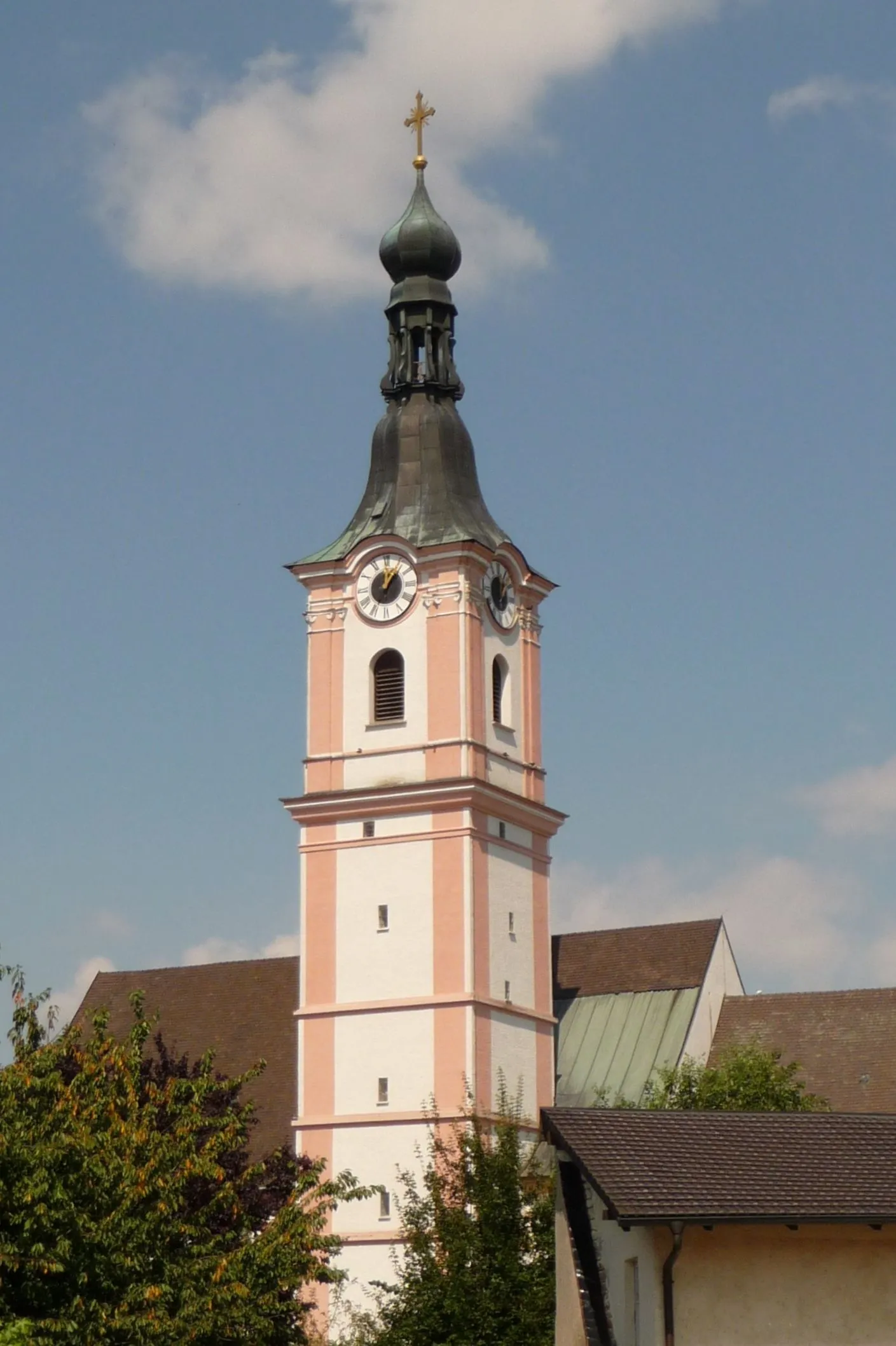 Photo showing: Die Stadtpfarrkirche St. Peter und Erasmus in Geiselhöring