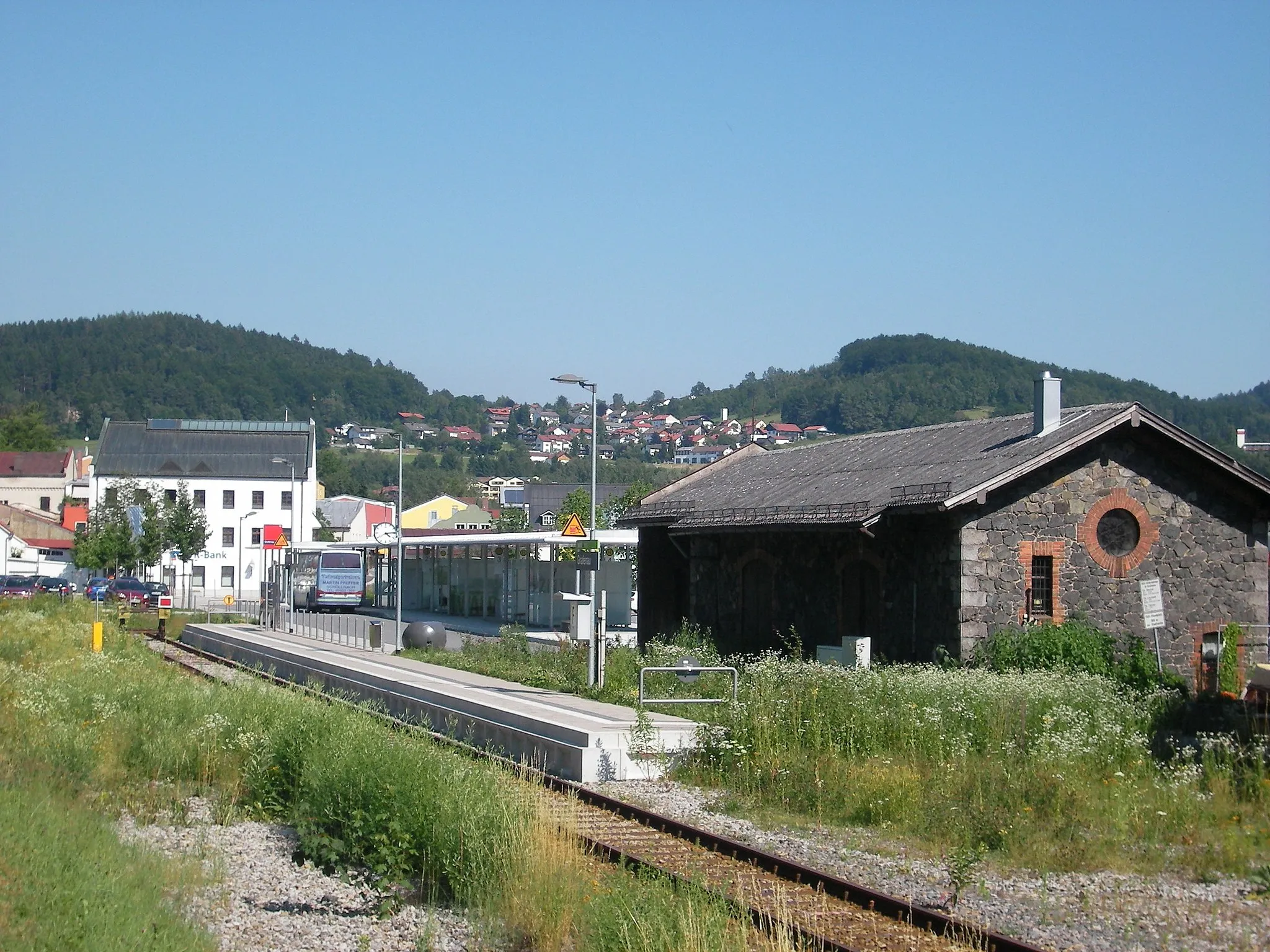 Photo showing: Platform station Grafenau