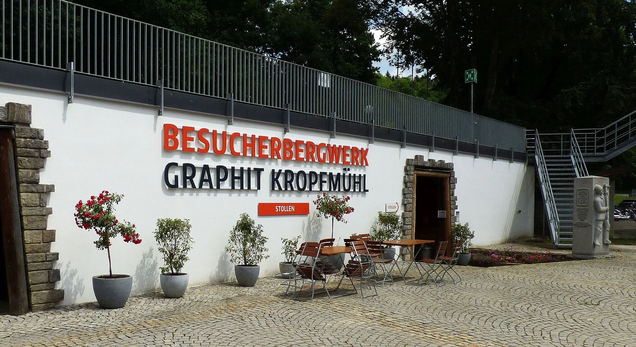 Photo showing: Graphit-Besucherbergwerk Kropfmühl