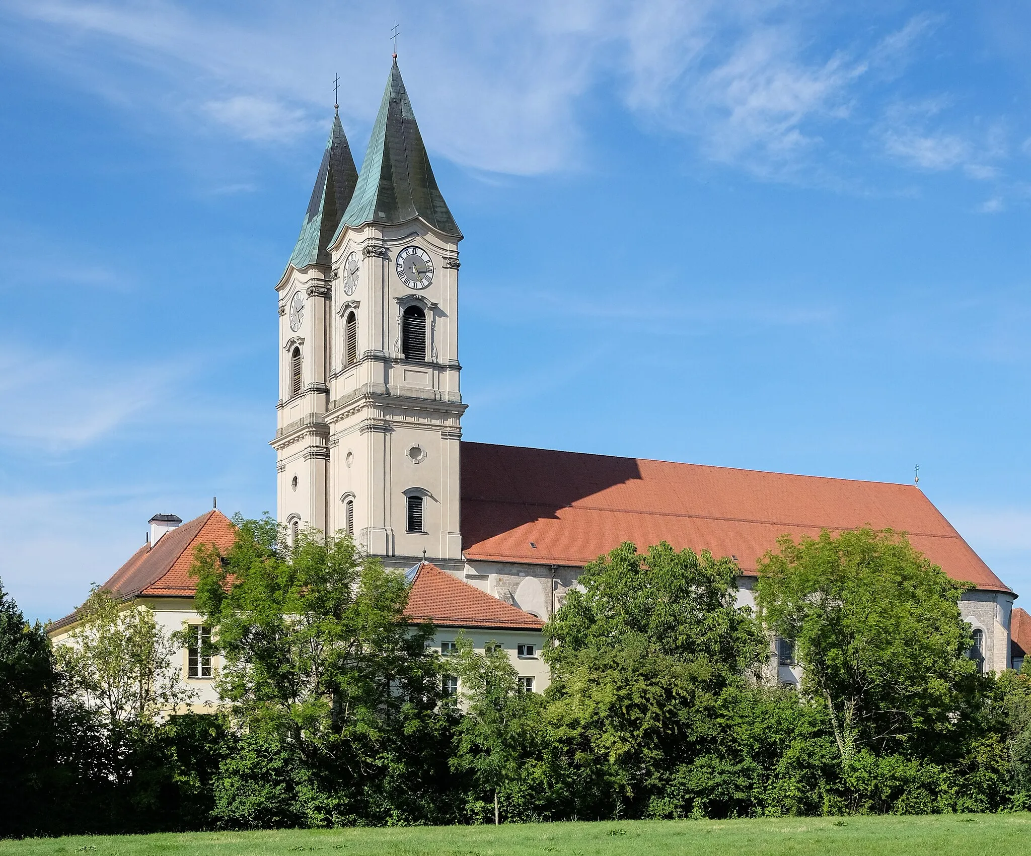 Photo showing: Minster St. Mauritius, Abbey Niederalteich, district Deggendorf, Bavaria, Germany