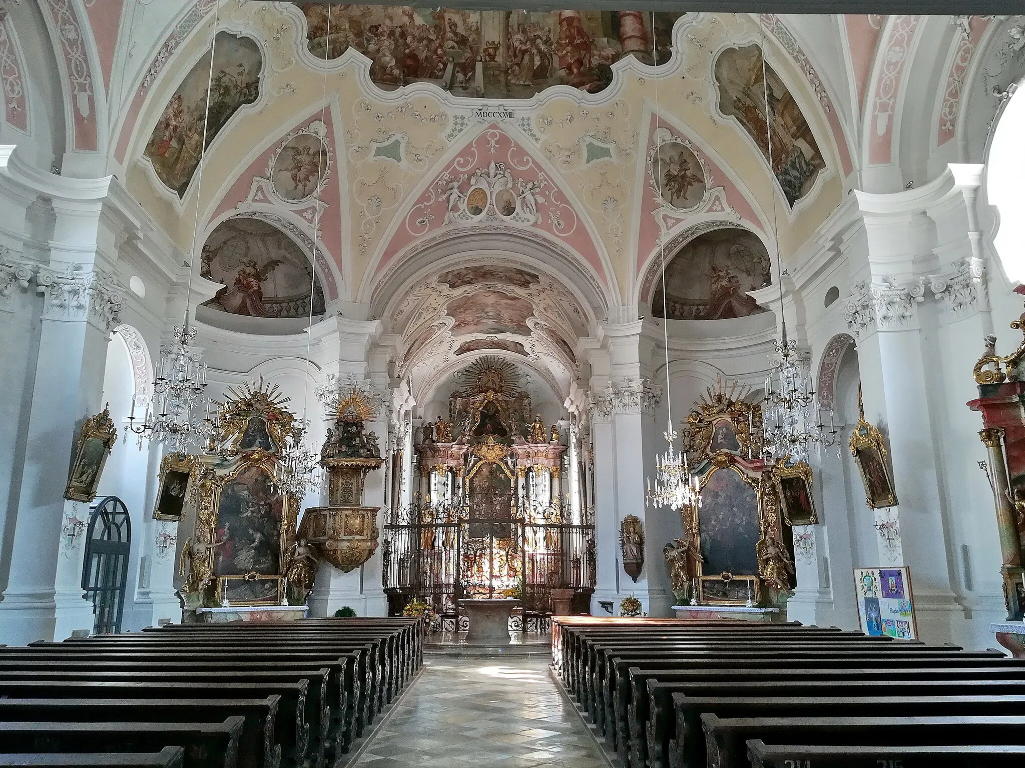 Photo showing: Die ehemalige Klosterkirche und heutige Pfarrkirche in Rinchnach.