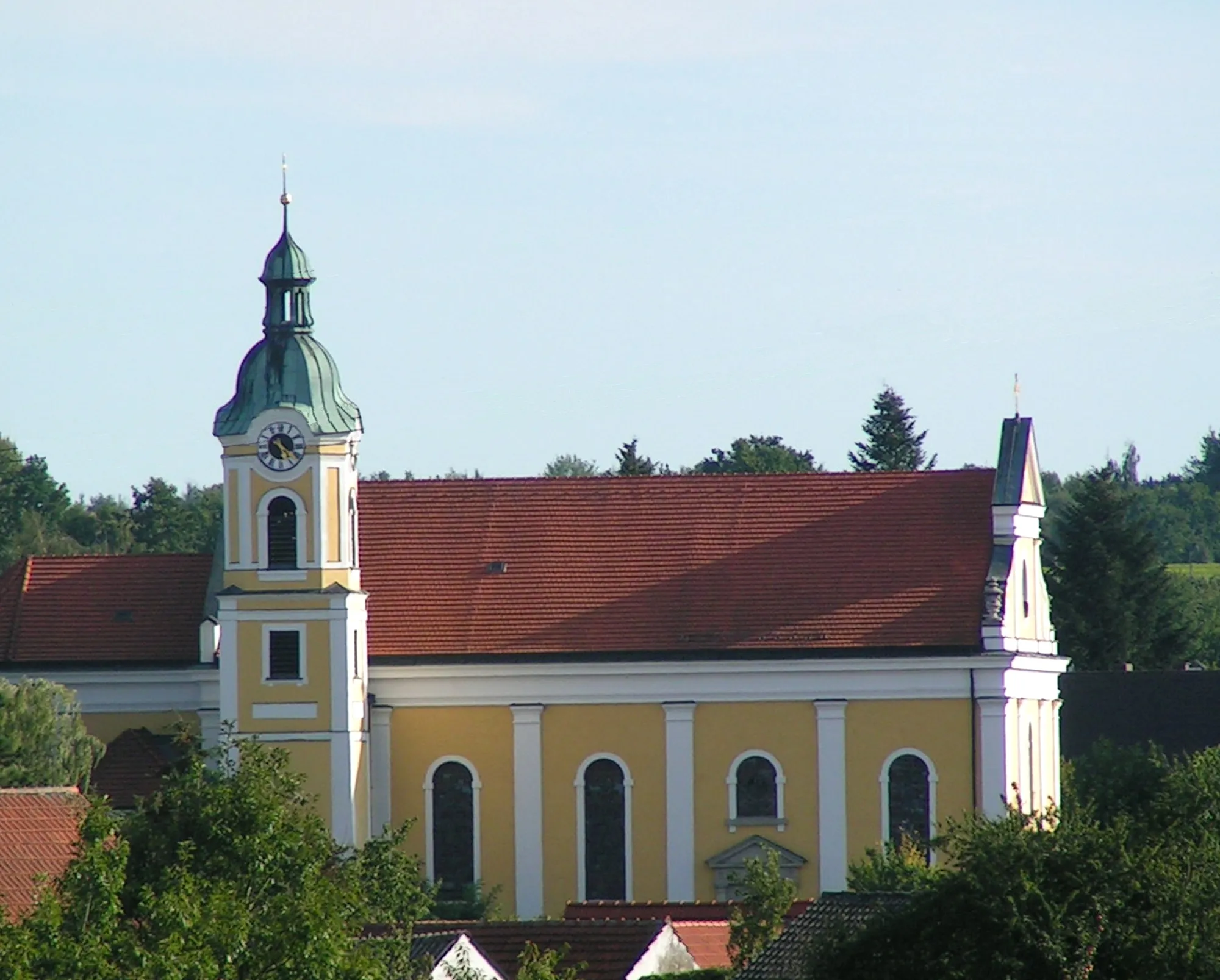 Photo showing: Siegenburg, Landkreis Kelheim, Niederbayern: Pfarrkirche St. Nikolaus