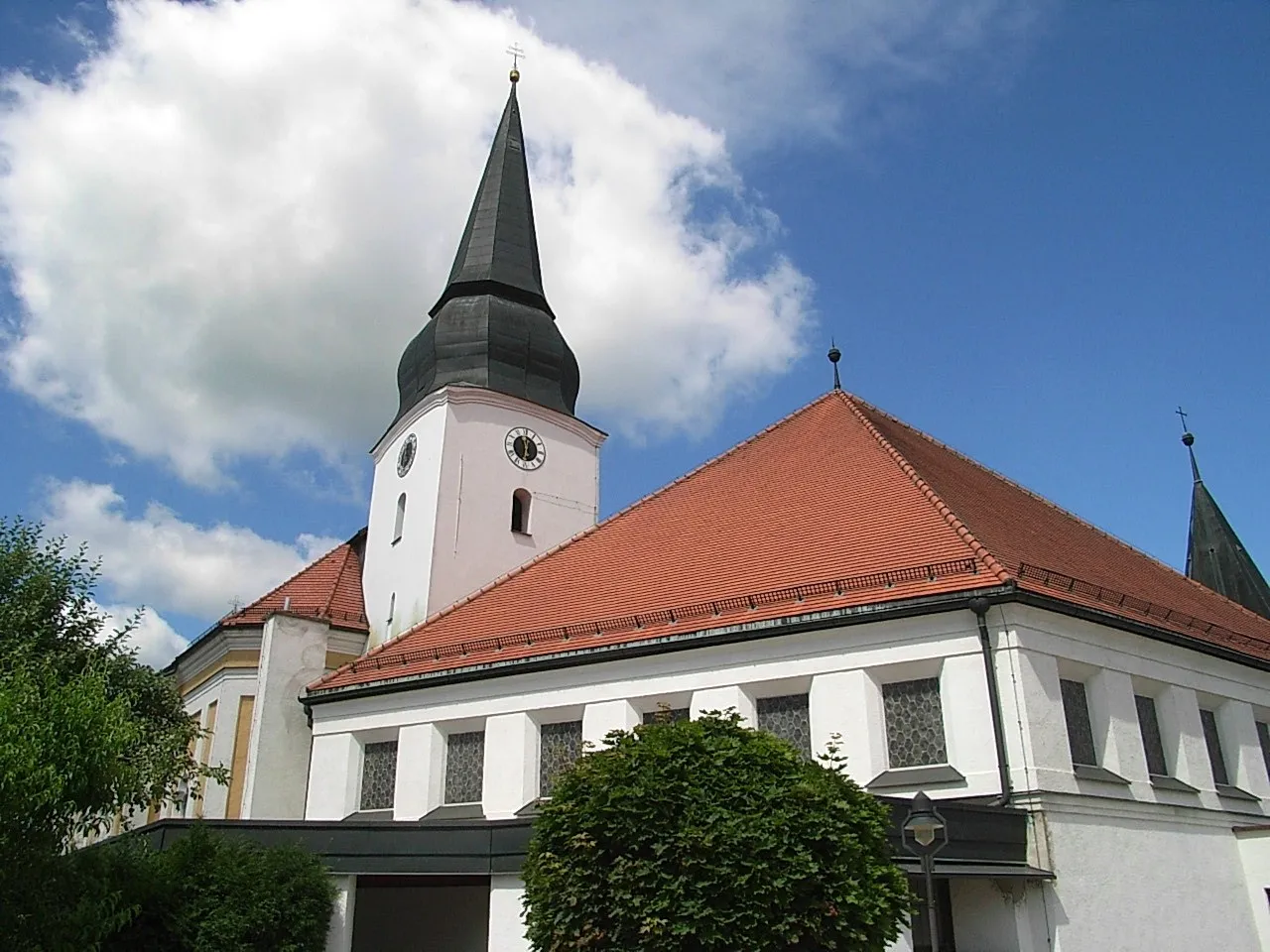 Photo showing: Pfarrkirche St. Bartholomäus in Simbach bei Landau