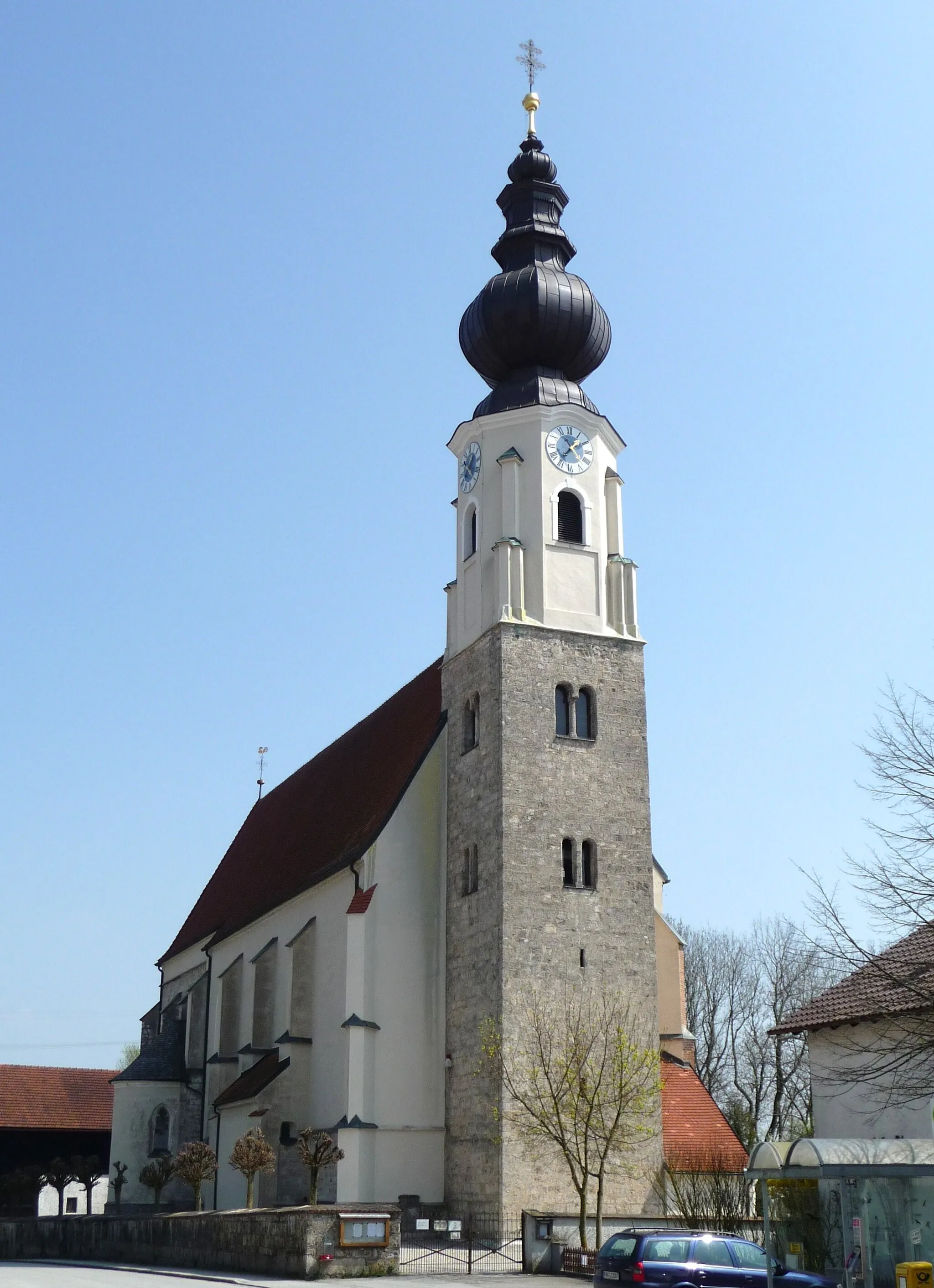 Photo showing: Die Pfarrkirche Maria Himmelfahrt in Erlach