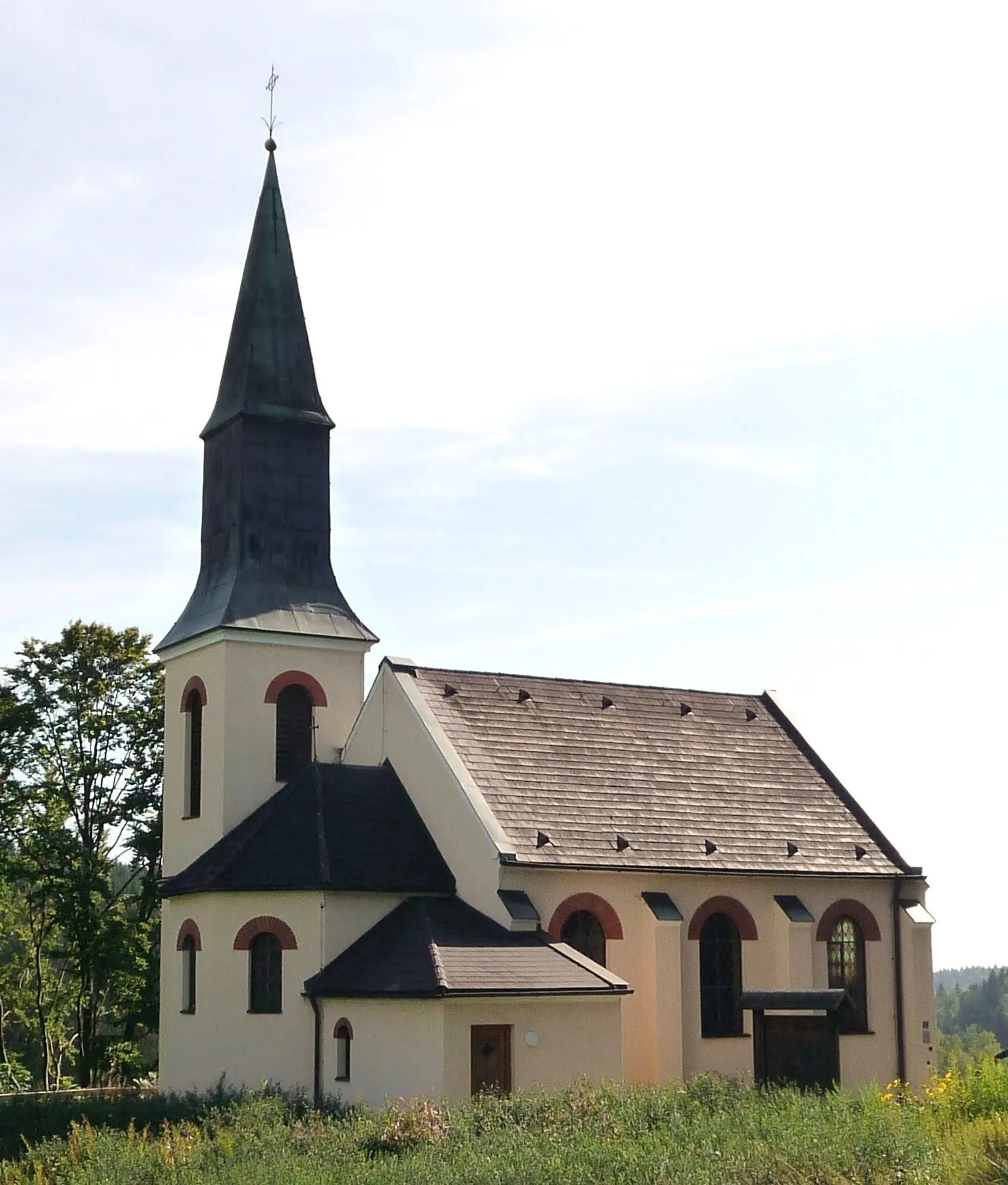 Photo showing: Die evangelische Martin-Luther-Kirche in Spiegelau