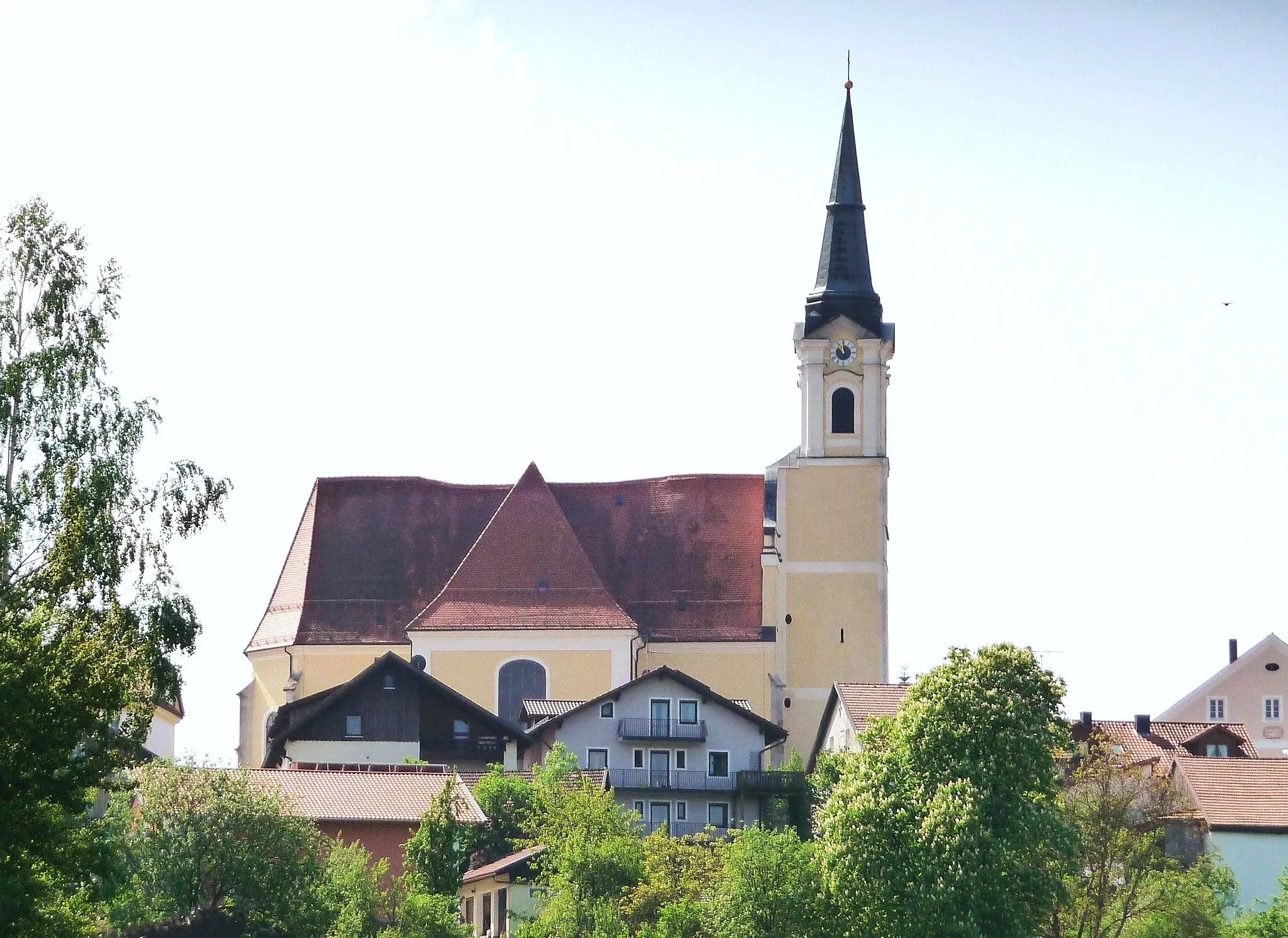 Photo showing: Die Pfarrkirche St. Michael in Untergriesbach