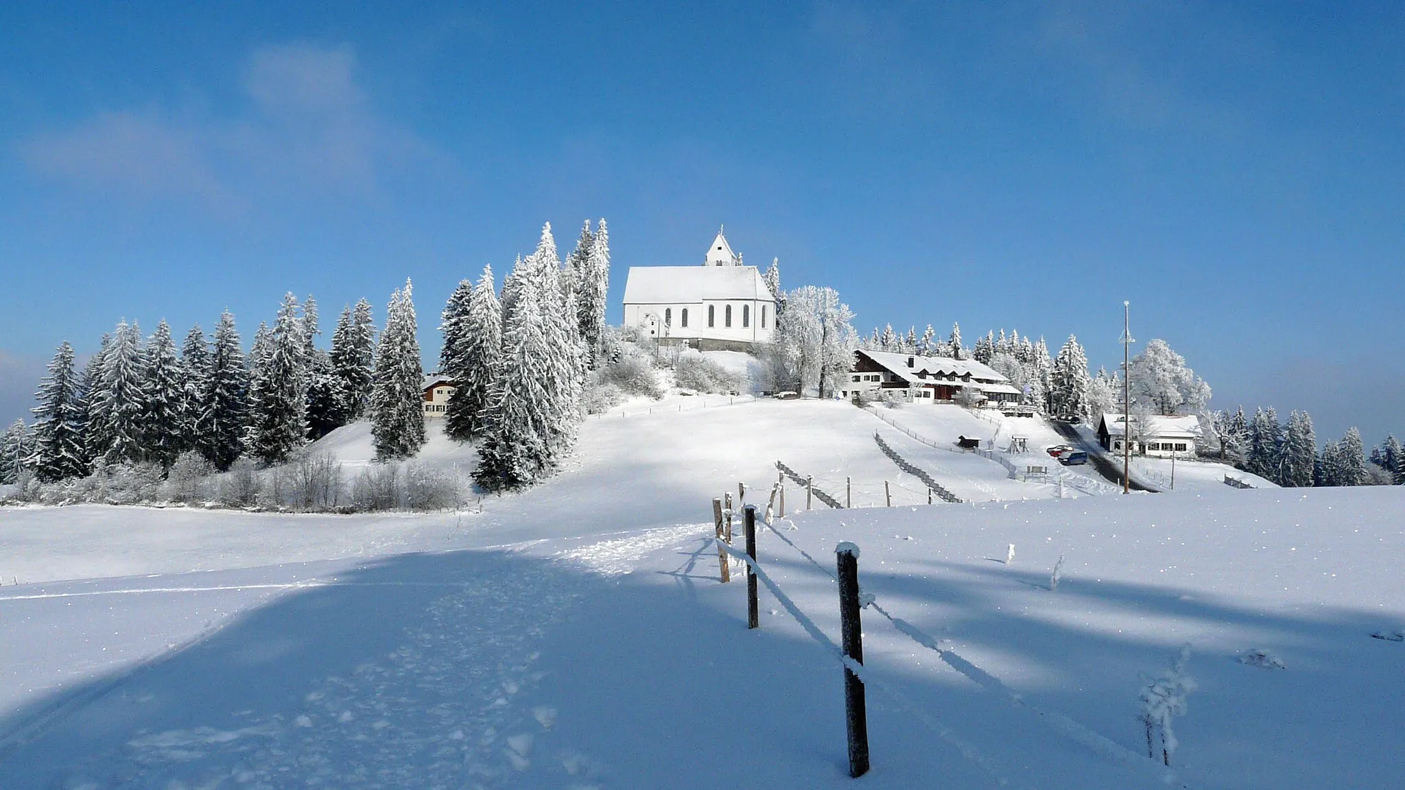 Photo showing: Auerberg bei Bernbeuren im Winter