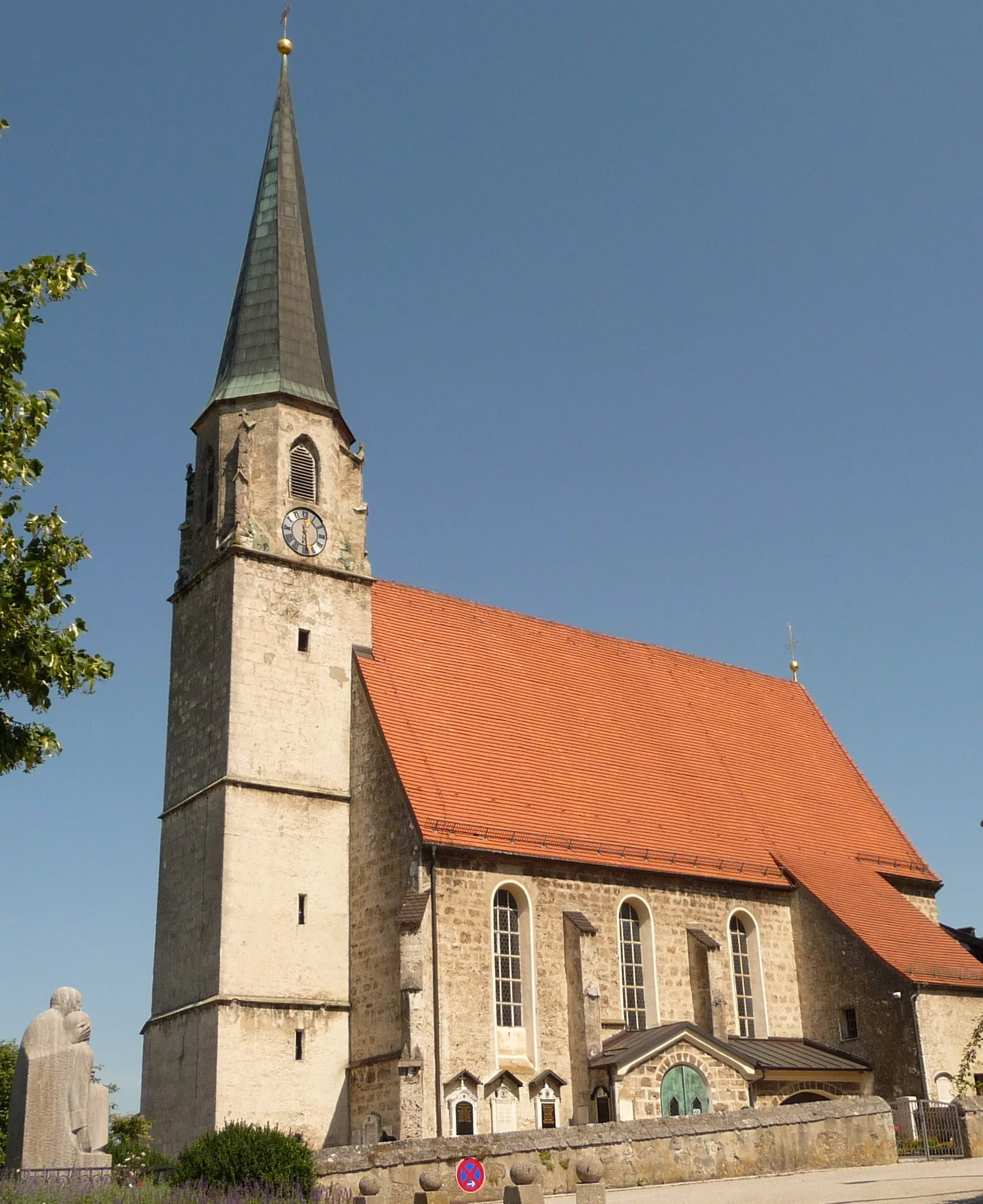Photo showing: Die Nebenkirche St. Johannes der Täufer in Burgkirchen an der Alz