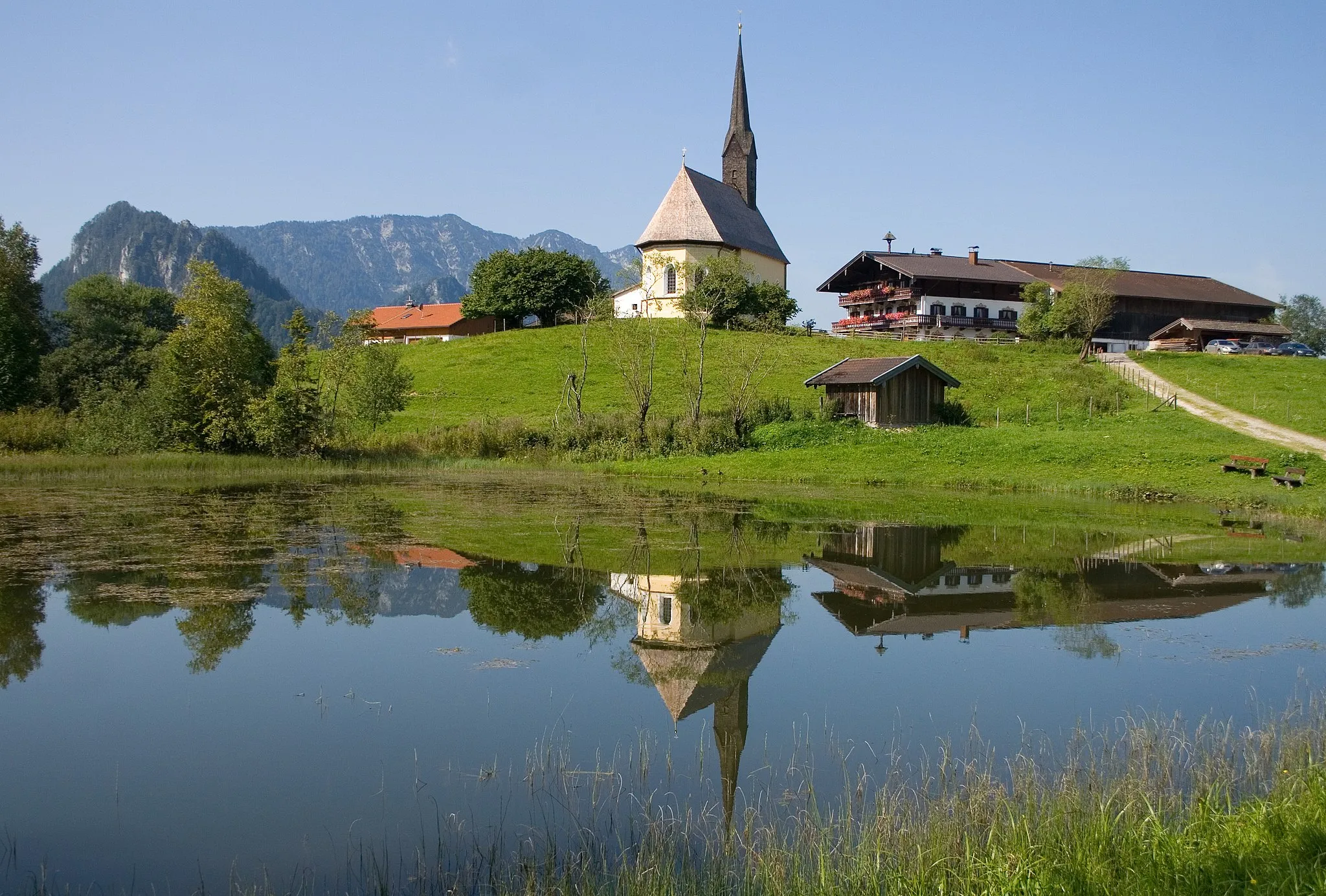 Photo showing: Catholic church Einsiedl in Inzell, Bavaria, Germany