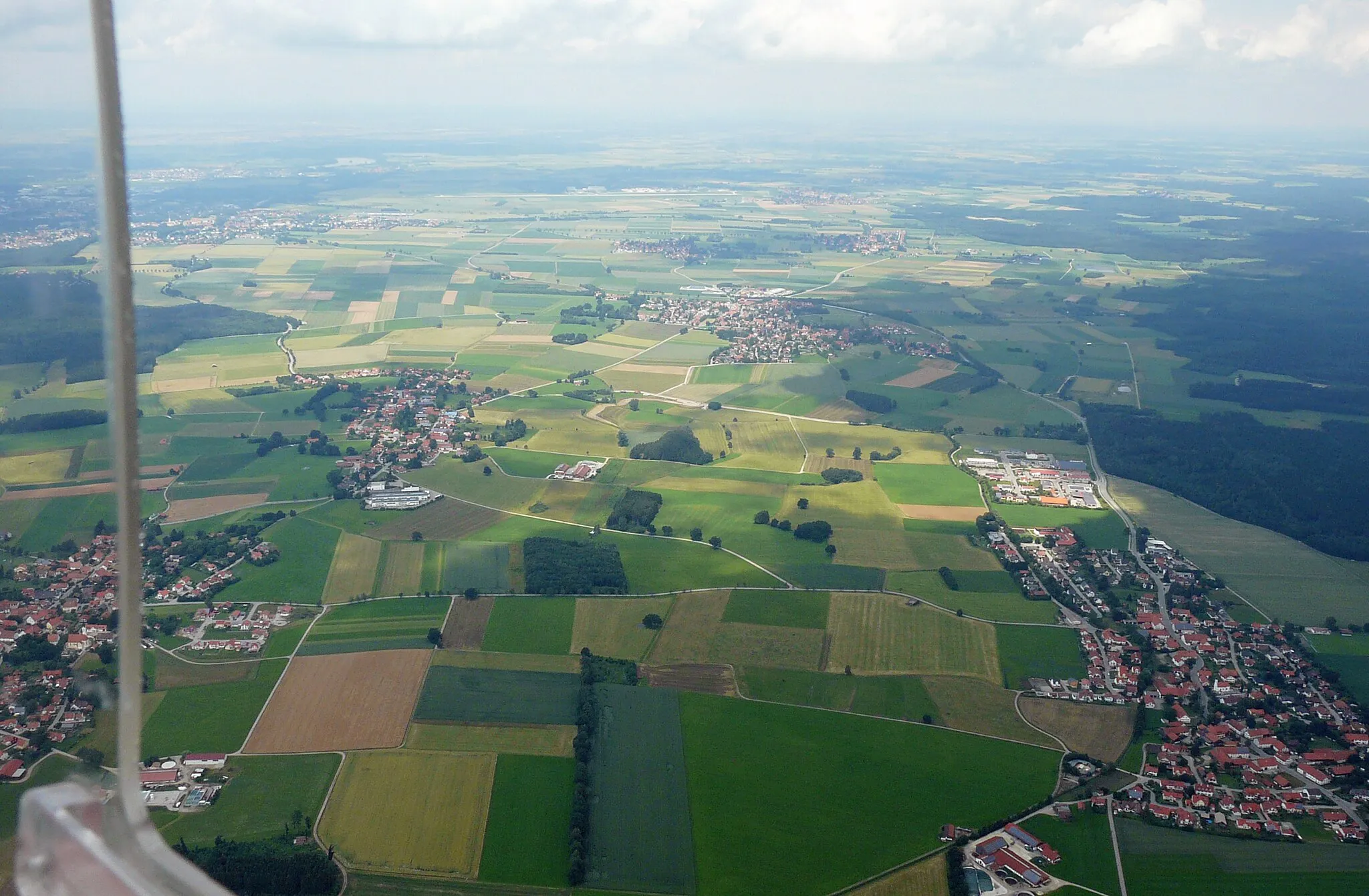 Photo showing: Stoffen, Ummendorf, Pürgen und Lengenfeld aus der Luft