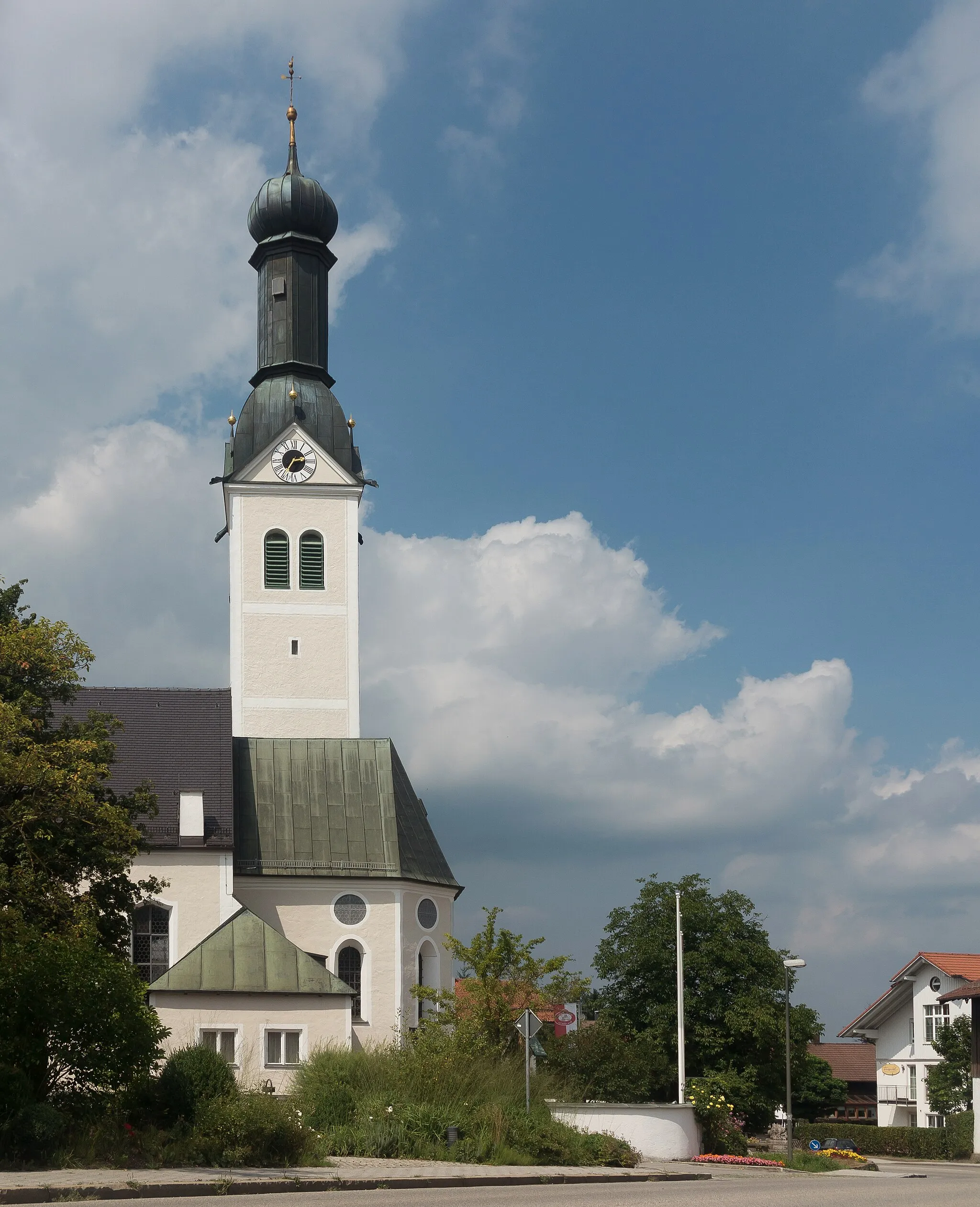 Photo showing: Rimsting, church: die Katholische Pfarrkirche Sankt Nikolaus